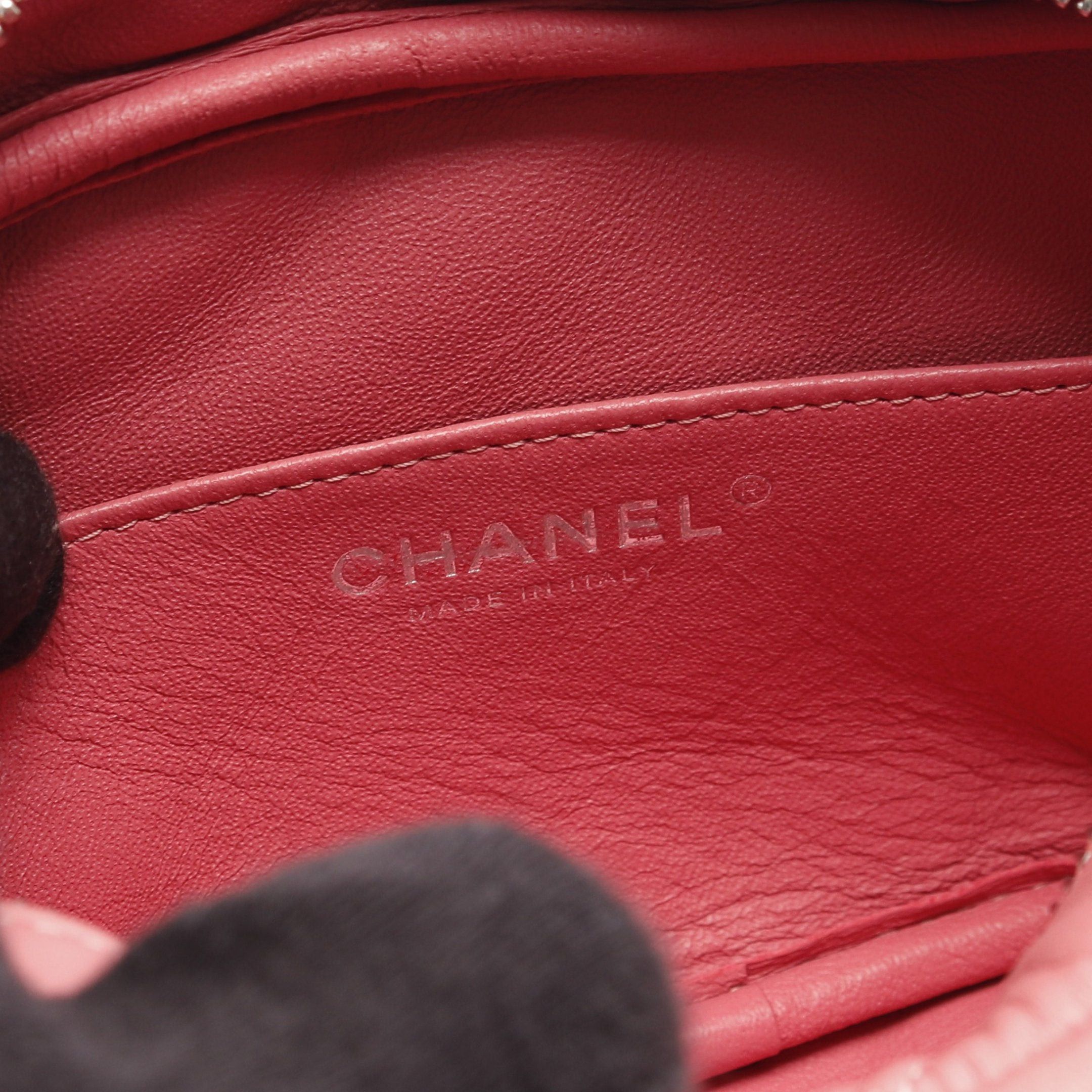Chanel Chanel Matelasse Chain Shoulder Bag Lambskin Pink Silver Hardware Size ONE SIZE - 4 Thumbnail