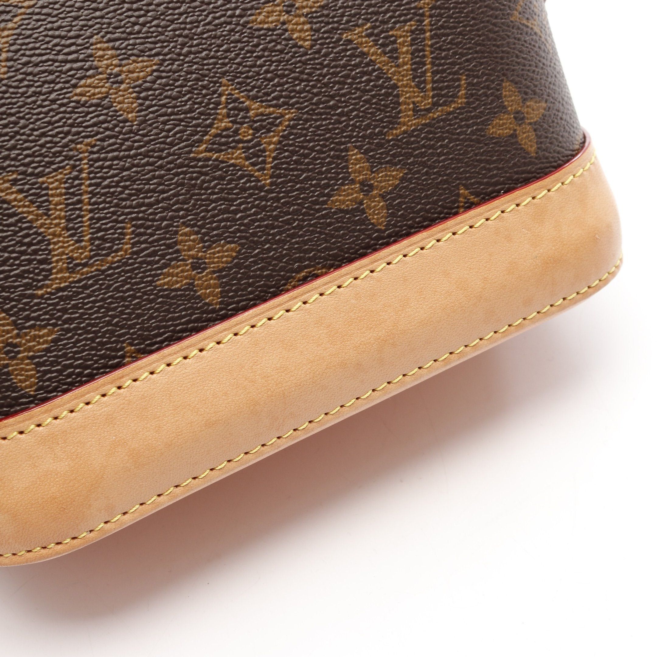 Louis Vuitton Louis Vuitton Alma Backpack Monogram Rucksack Leather Brown Size ONE SIZE - 8 Thumbnail