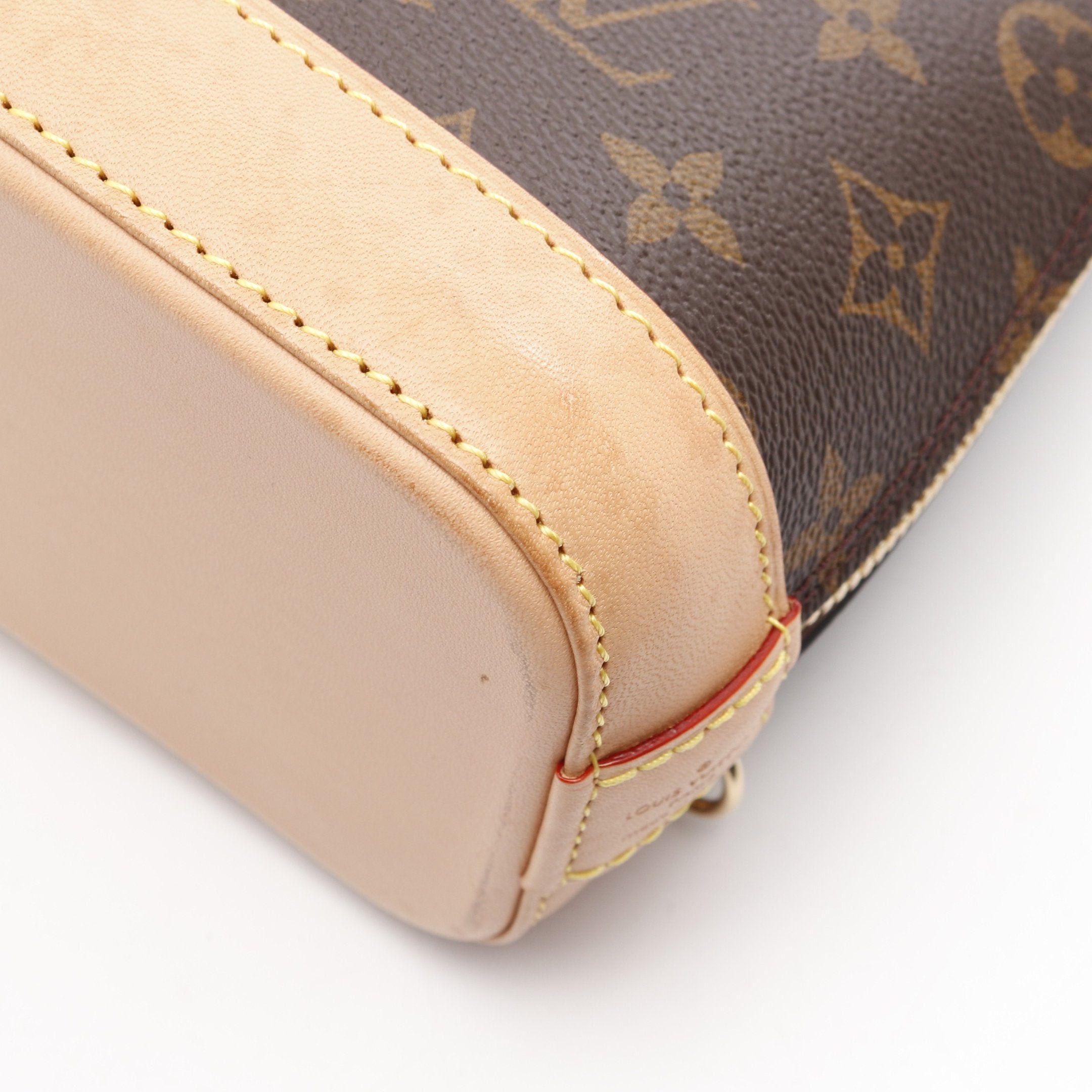 Louis Vuitton Louis Vuitton Alma Backpack Monogram Rucksack Leather Brown Size ONE SIZE - 5 Thumbnail