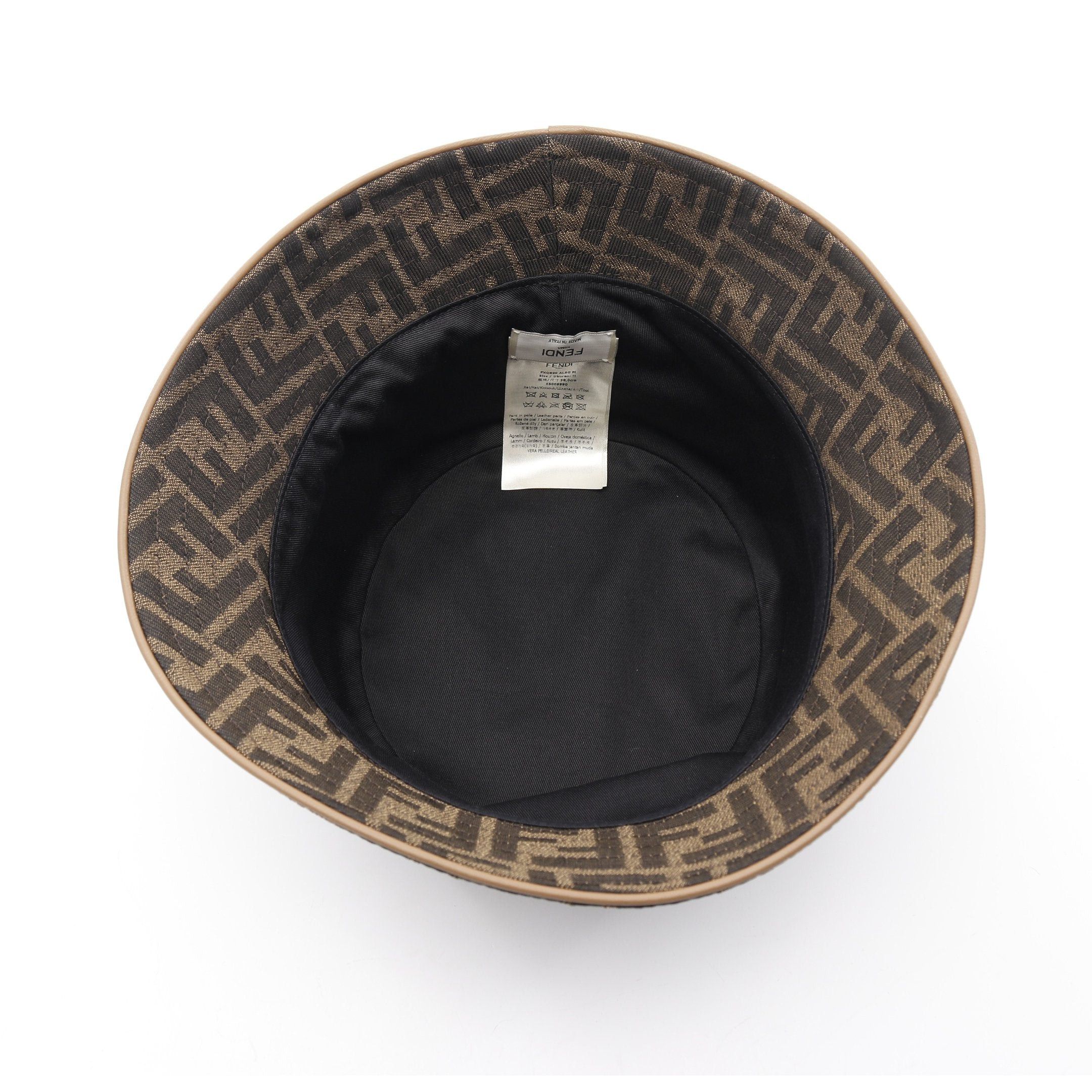 Fendi Fendi Ff Jacquard Bucket Hat Brown Size ONE SIZE - 3 Thumbnail