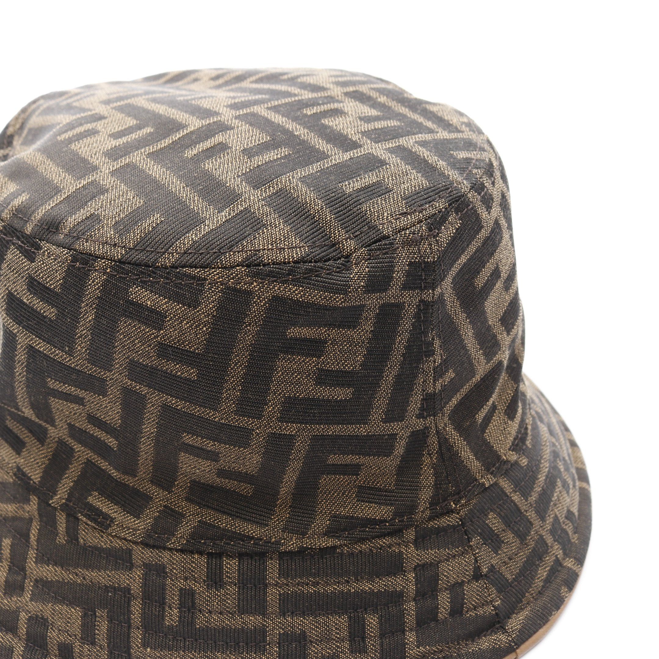 Fendi Fendi Ff Jacquard Bucket Hat Brown Size ONE SIZE - 8 Thumbnail