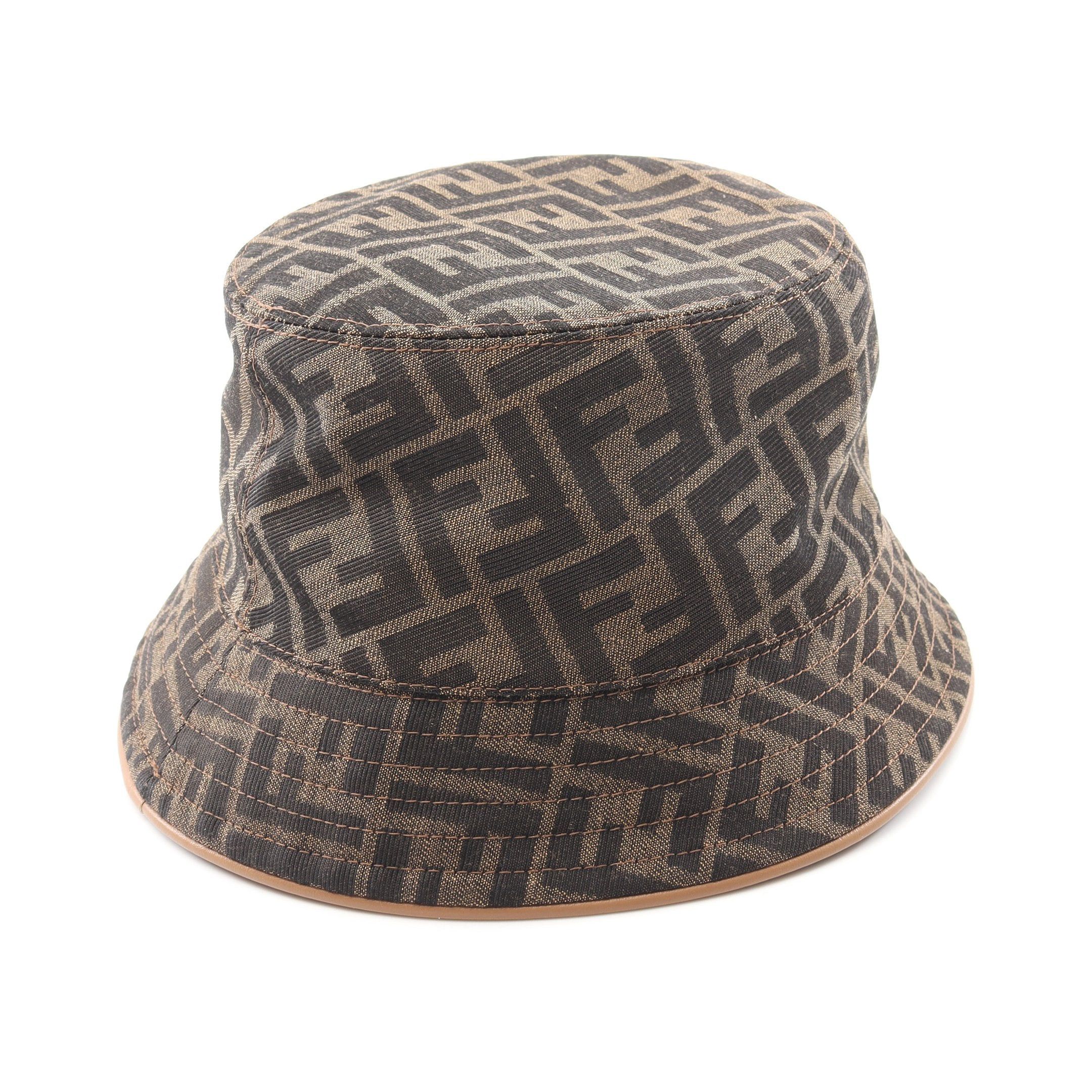 Fendi Fendi Ff Jacquard Bucket Hat Brown Size ONE SIZE - 2 Thumbnail
