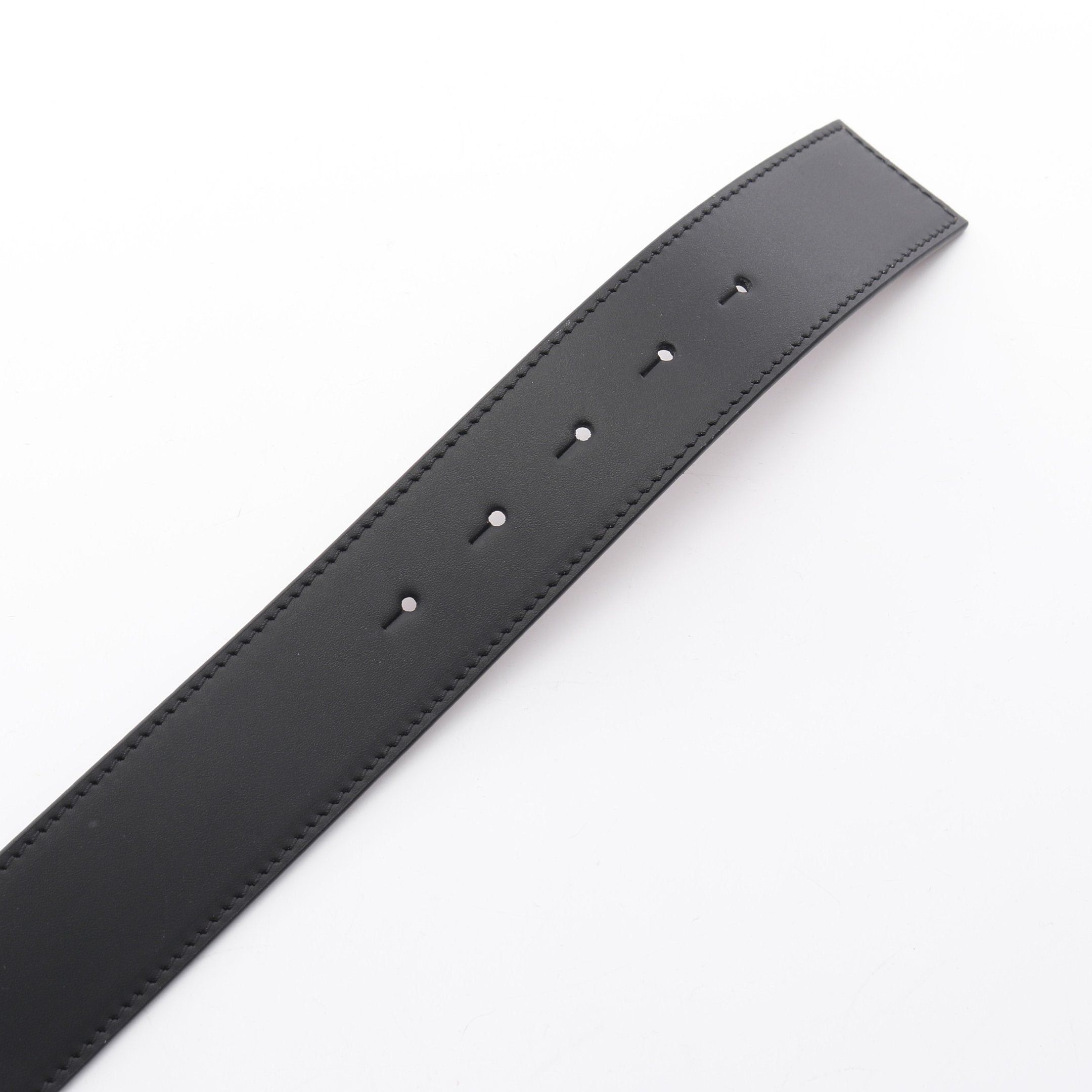 Loewe Loewe Anagram Belt Leather Black Light Brown Reversible Silver Hardware Size ONE SIZE - 3 Thumbnail