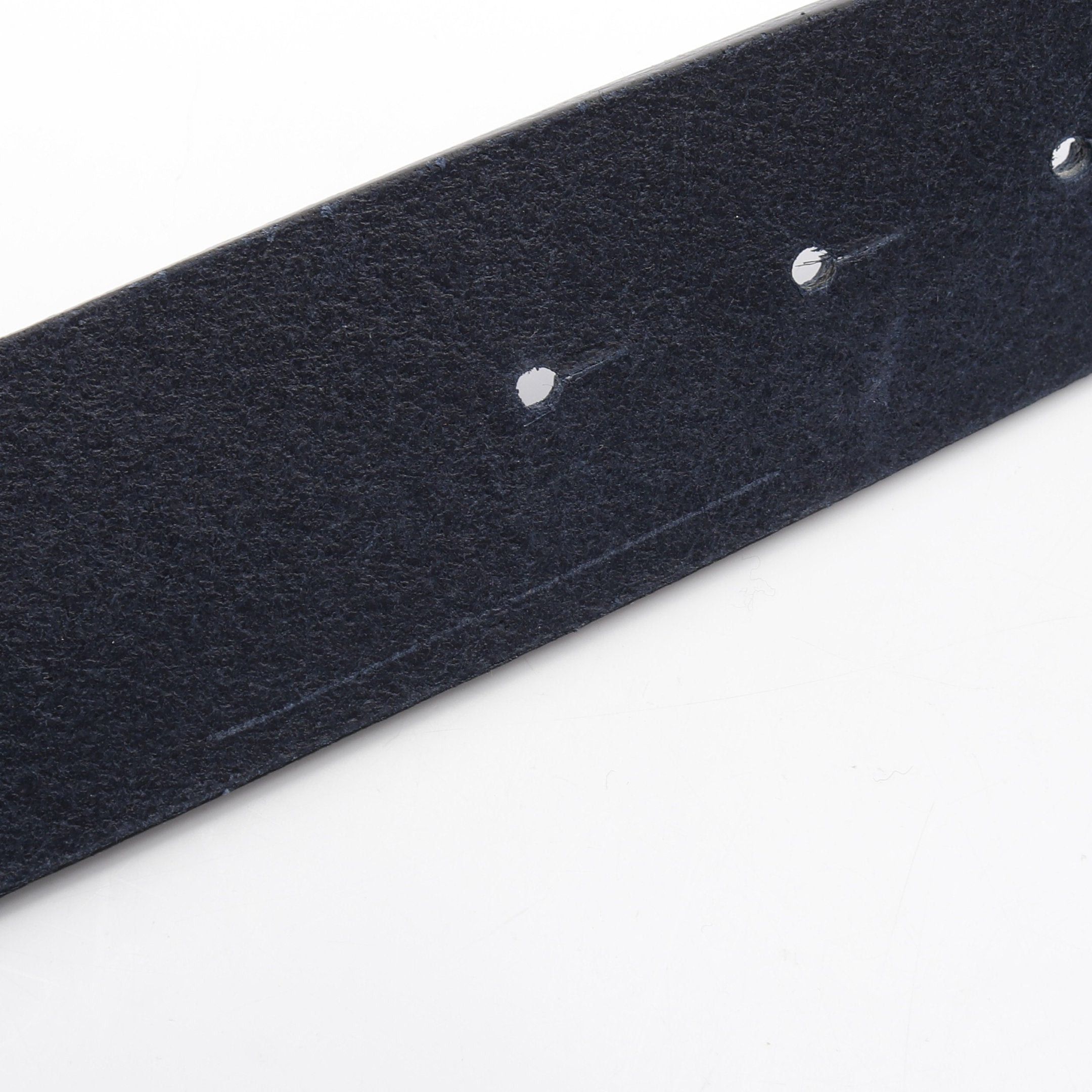 Loewe Loewe Chunky Anagram Belt Leather Dark Navy Silver Hardware Size ONE SIZE - 6 Thumbnail