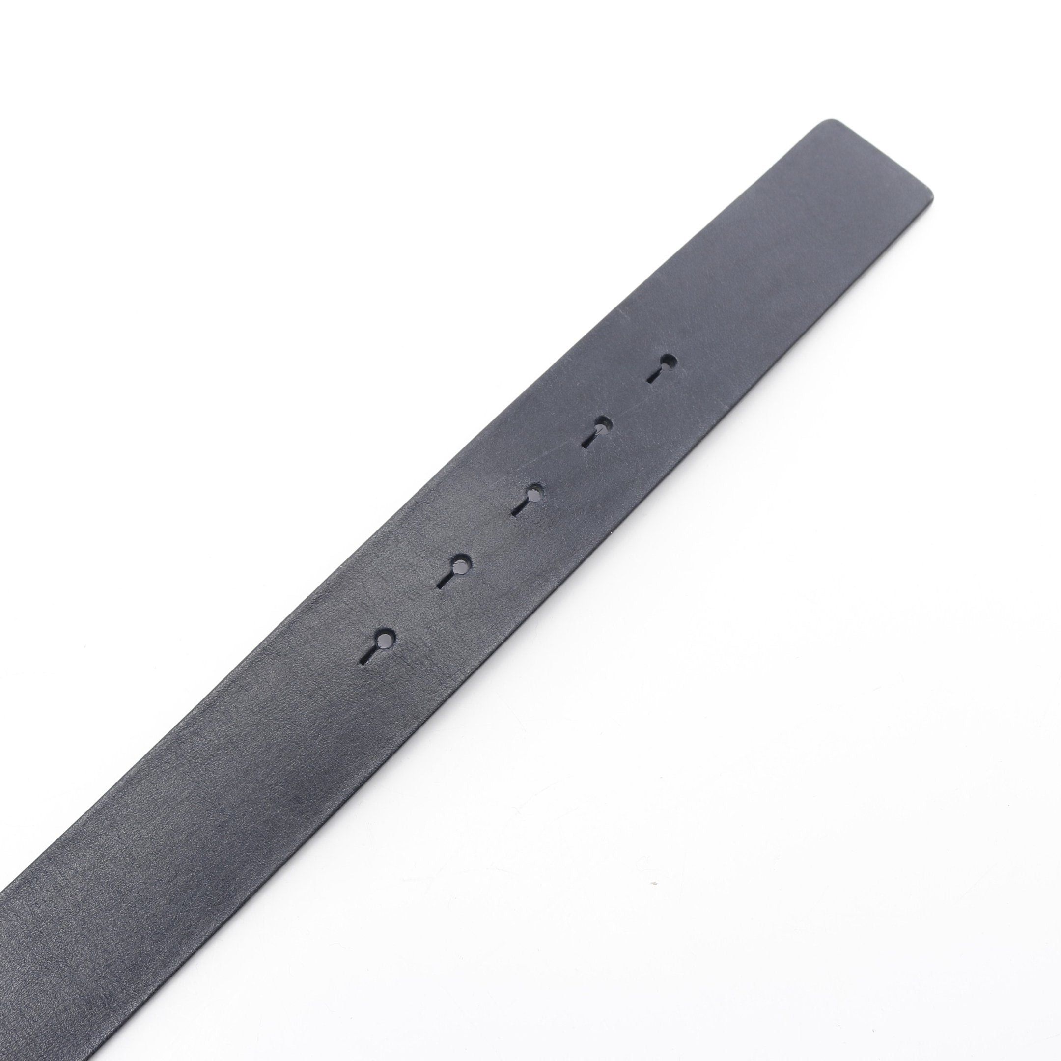Loewe Loewe Chunky Anagram Belt Leather Dark Navy Silver Hardware Size ONE SIZE - 3 Thumbnail