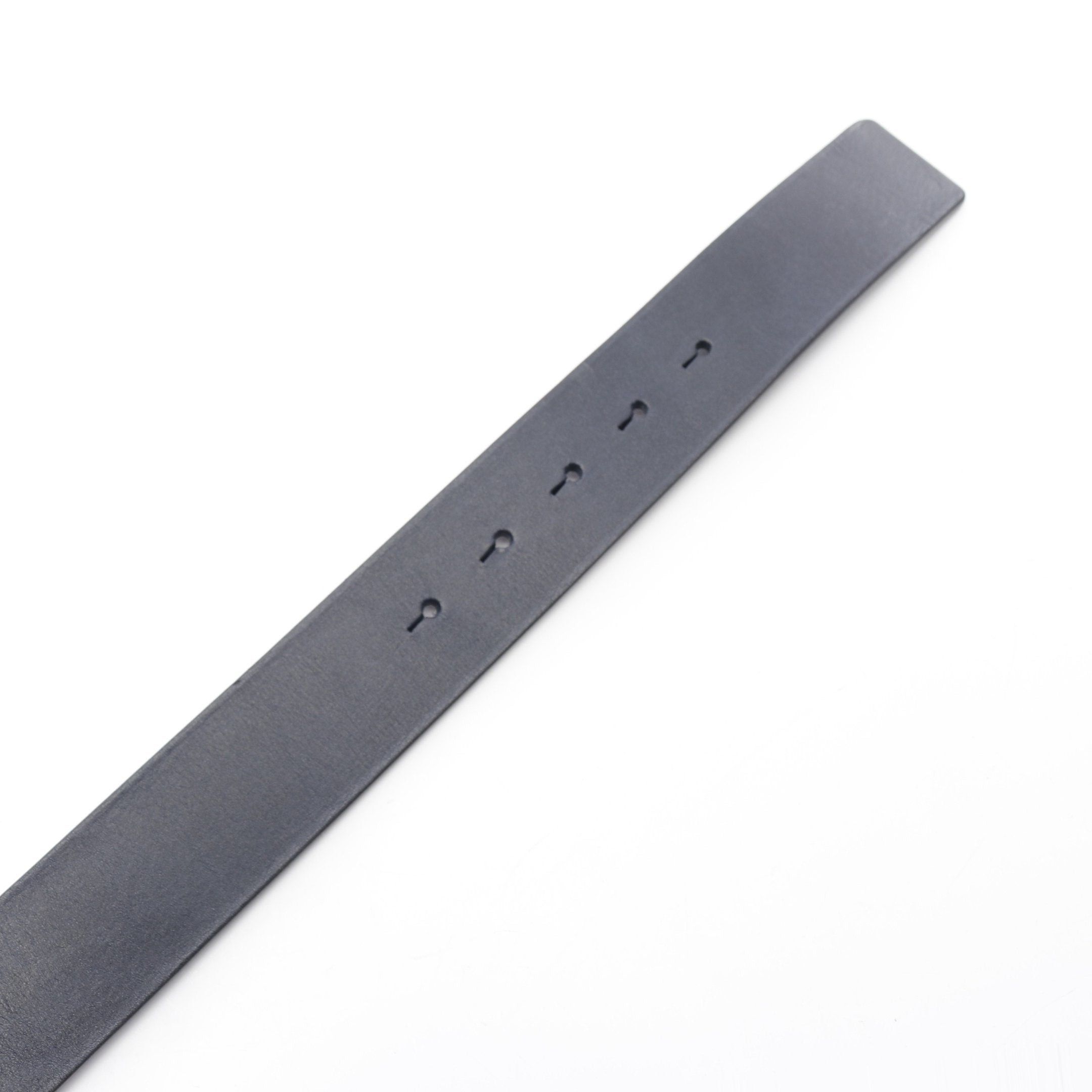 Loewe Loewe Chunky Anagram Belt Leather Dark Navy Silver Hardware Size ONE SIZE - 3 Thumbnail