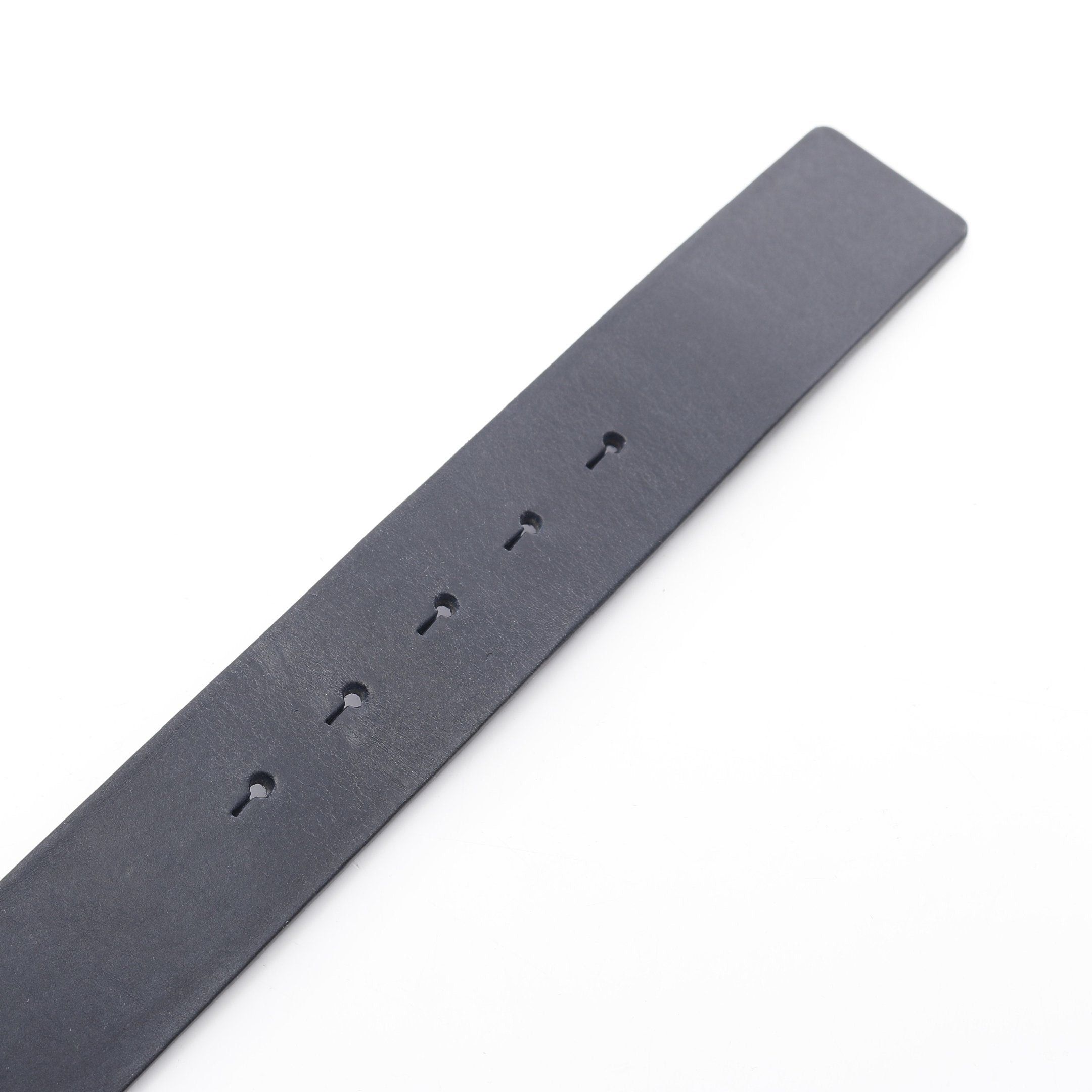 Loewe Loewe Chunky Anagram Belt Leather Dark Navy Silver Hardware Size ONE SIZE - 3 Thumbnail
