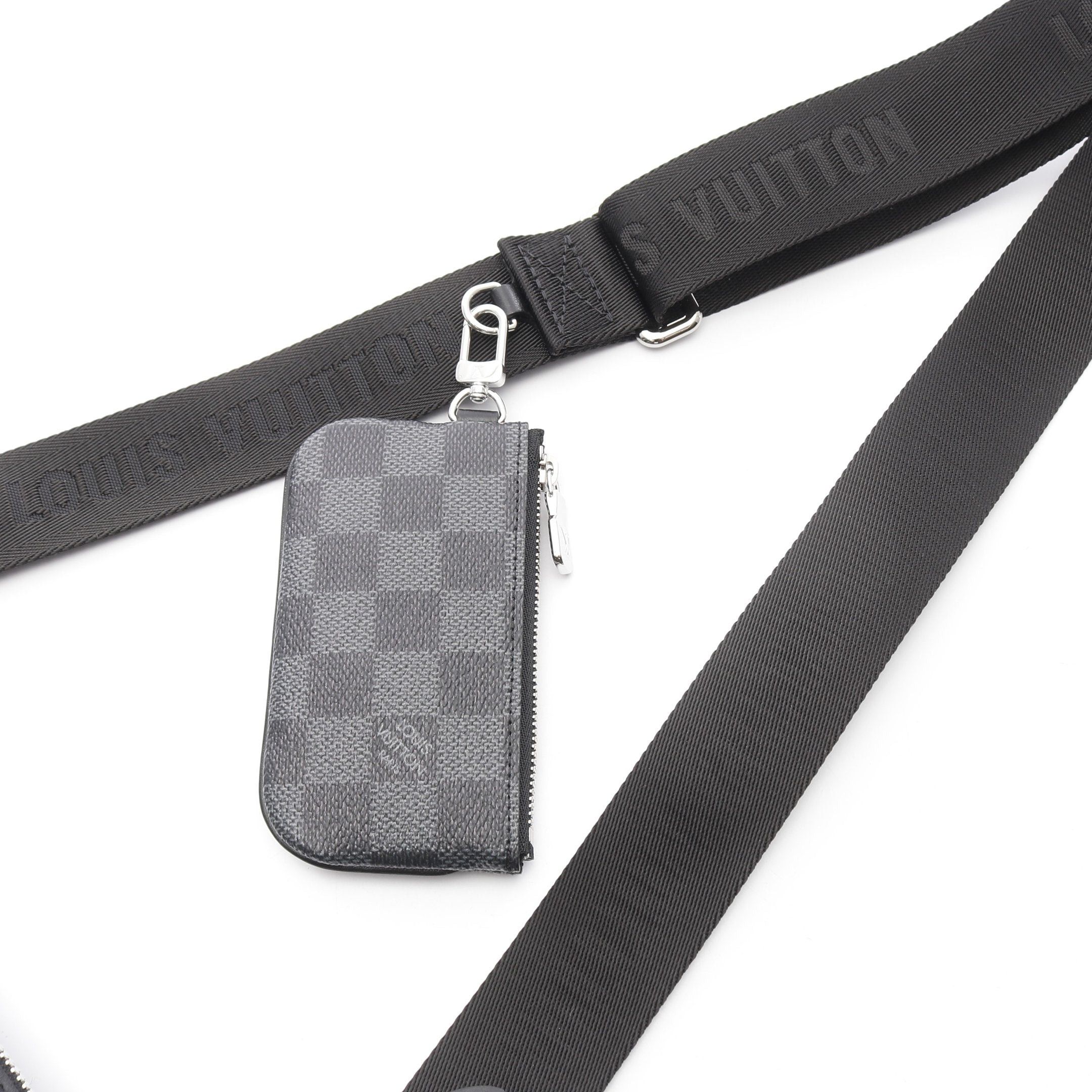 Louis Vuitton Louis Vuitton Trio Messenger Damier Graphite Shoulder Bag Leather Black Size ONE SIZE - 7 Thumbnail
