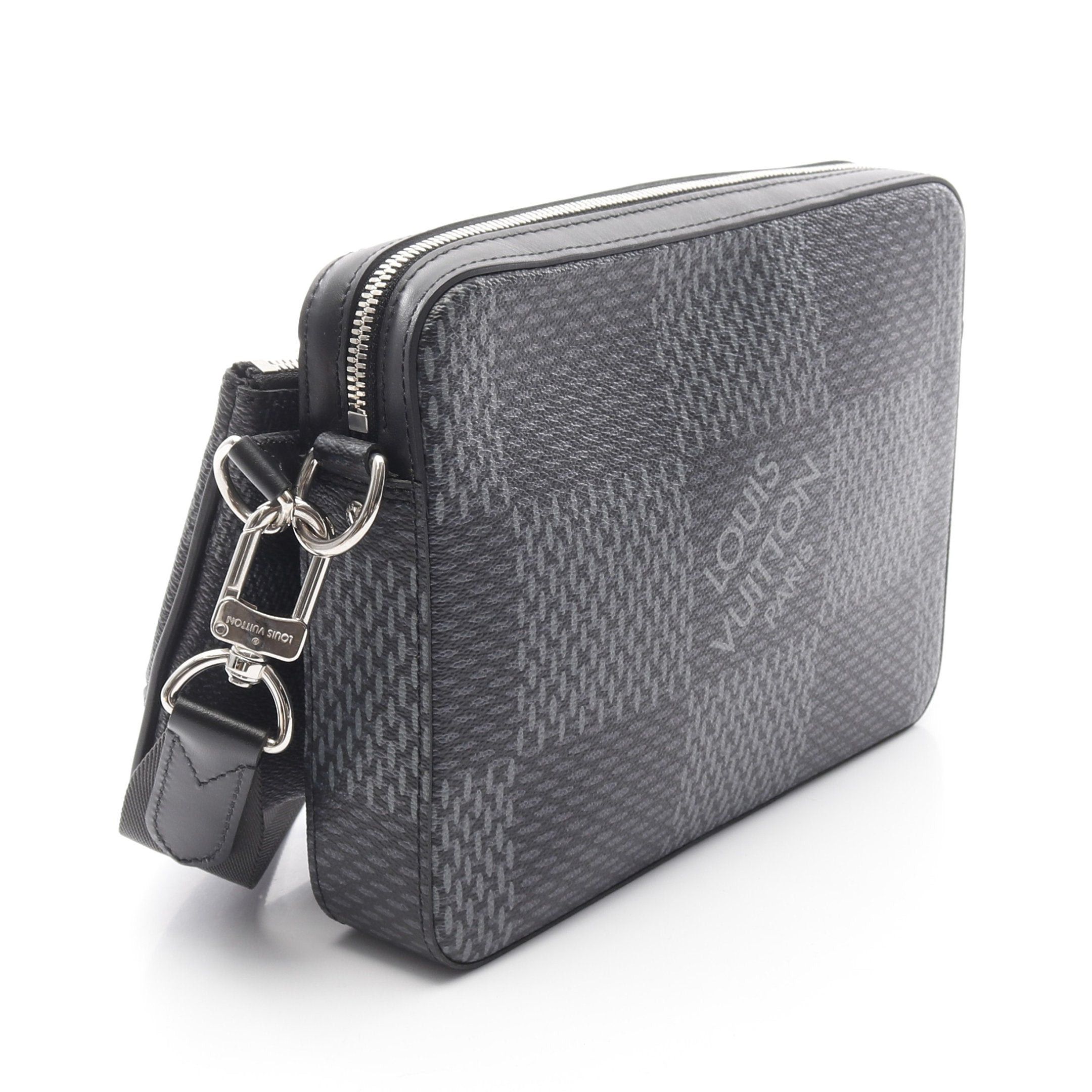 Louis Vuitton Louis Vuitton Trio Messenger Damier Graphite Shoulder Bag Leather Black Size ONE SIZE - 2 Thumbnail