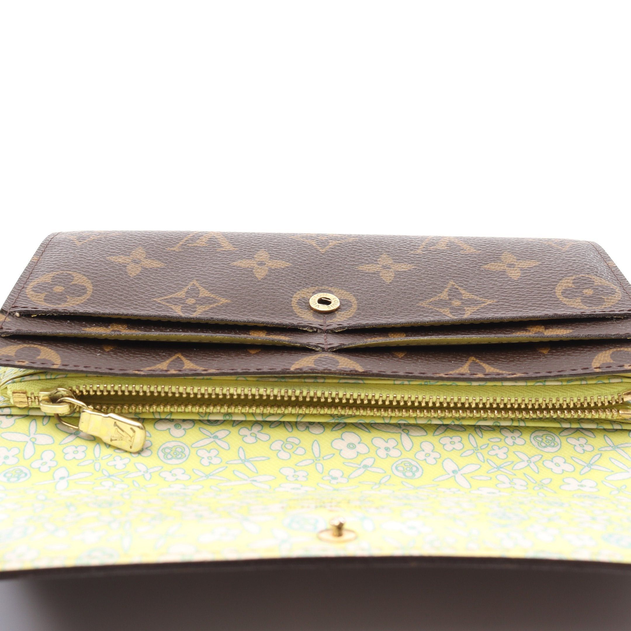 Louis Vuitton Louis Vuitton Portefeuil Sara Monogram Fleuri Bi-Fold Long Wallet Leather Brown Size ONE SIZE - 7 Thumbnail