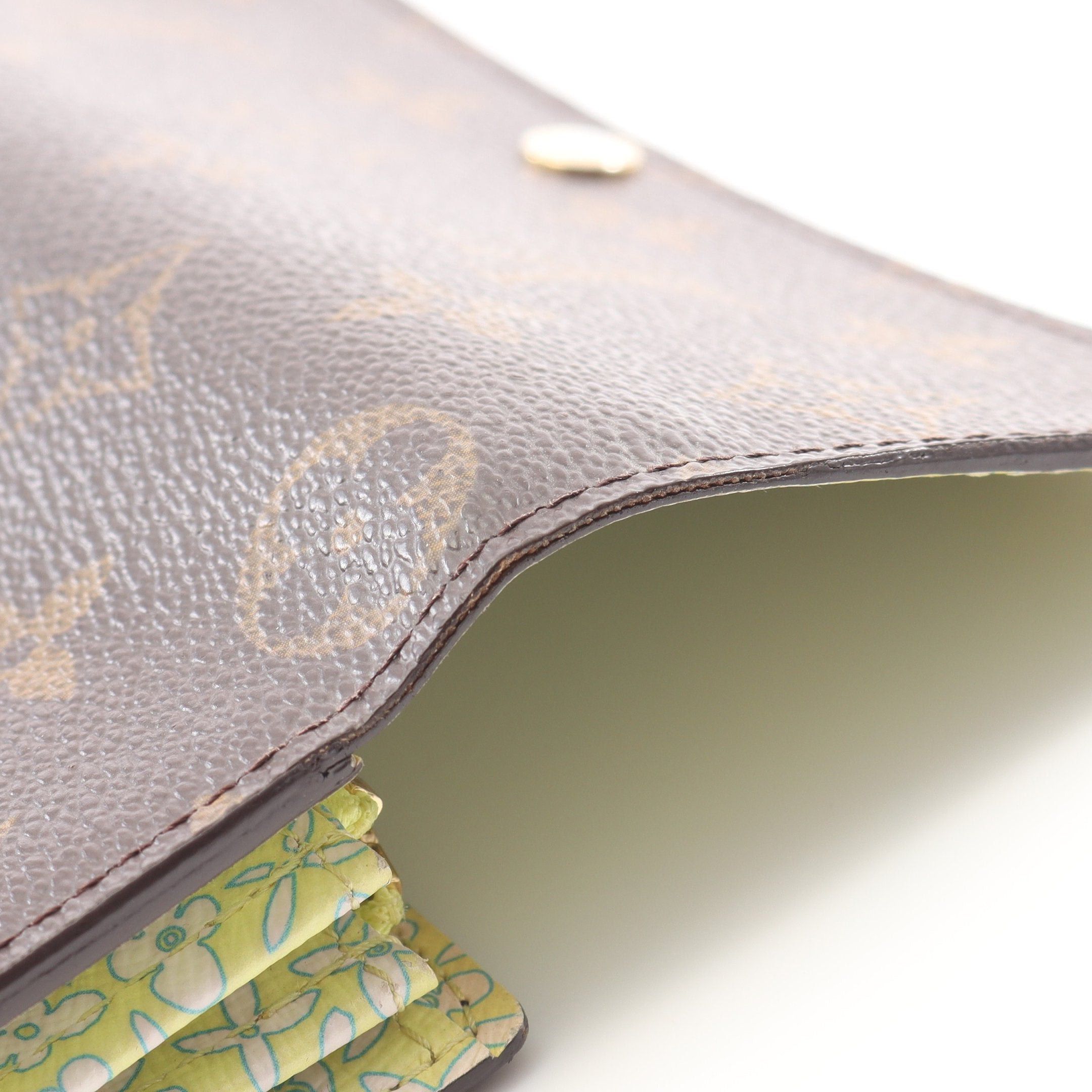 Louis Vuitton Louis Vuitton Portefeuil Sara Monogram Fleuri Bi-Fold Long Wallet Leather Brown Size ONE SIZE - 9 Thumbnail