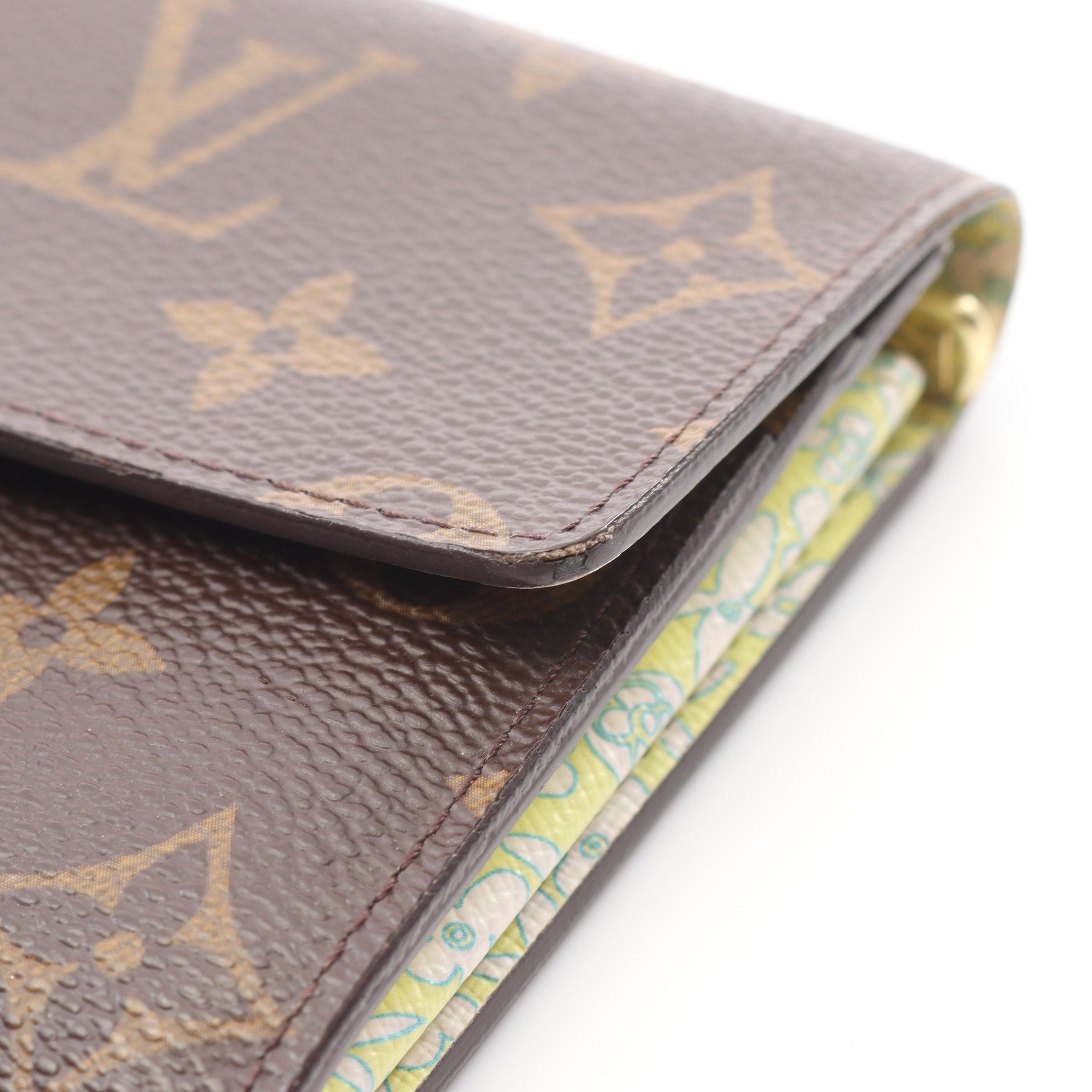 Louis Vuitton Louis Vuitton Portefeuil Sara Monogram Fleuri Bi-Fold Long Wallet Leather Brown Size ONE SIZE - 8 Thumbnail