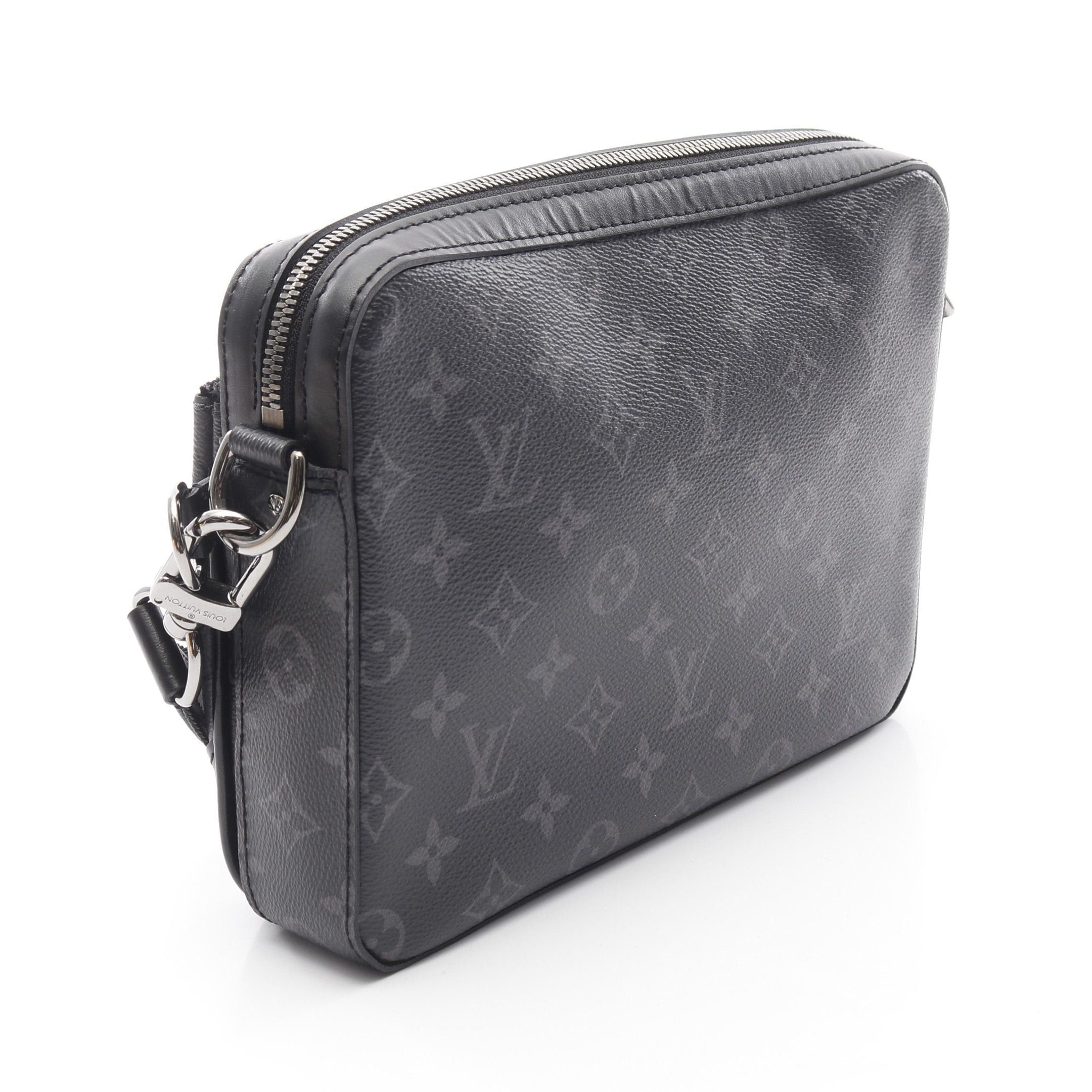 Louis Vuitton Louis Vuitton Trio Messenger Monogram Eclipse Shoulder Bag Leather Black Gray Size ONE SIZE - 2 Thumbnail