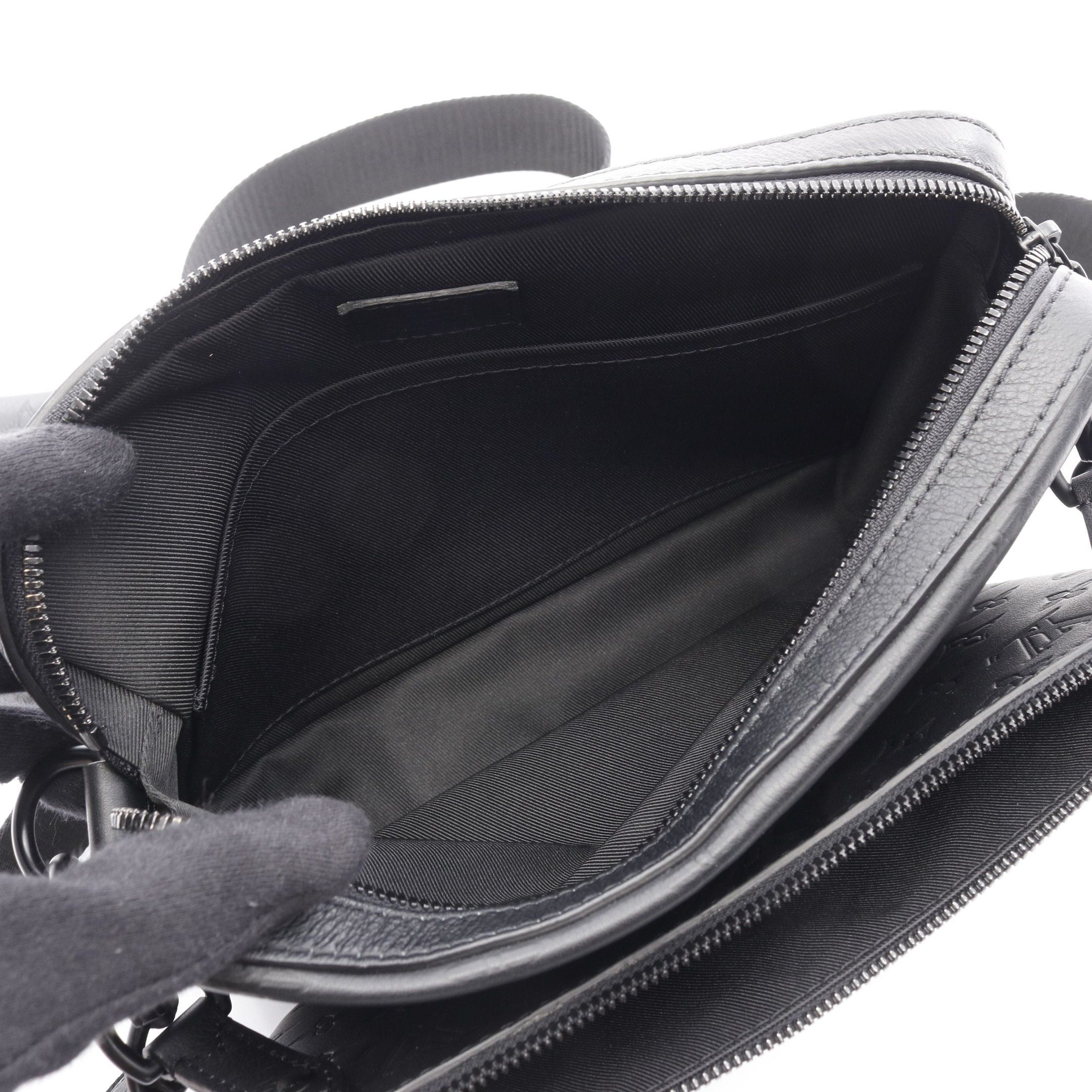 Louis Vuitton Louis Vuitton Trio Messenger Monogram Shadow Shoulder Bag Leather Black Size ONE SIZE - 3 Thumbnail