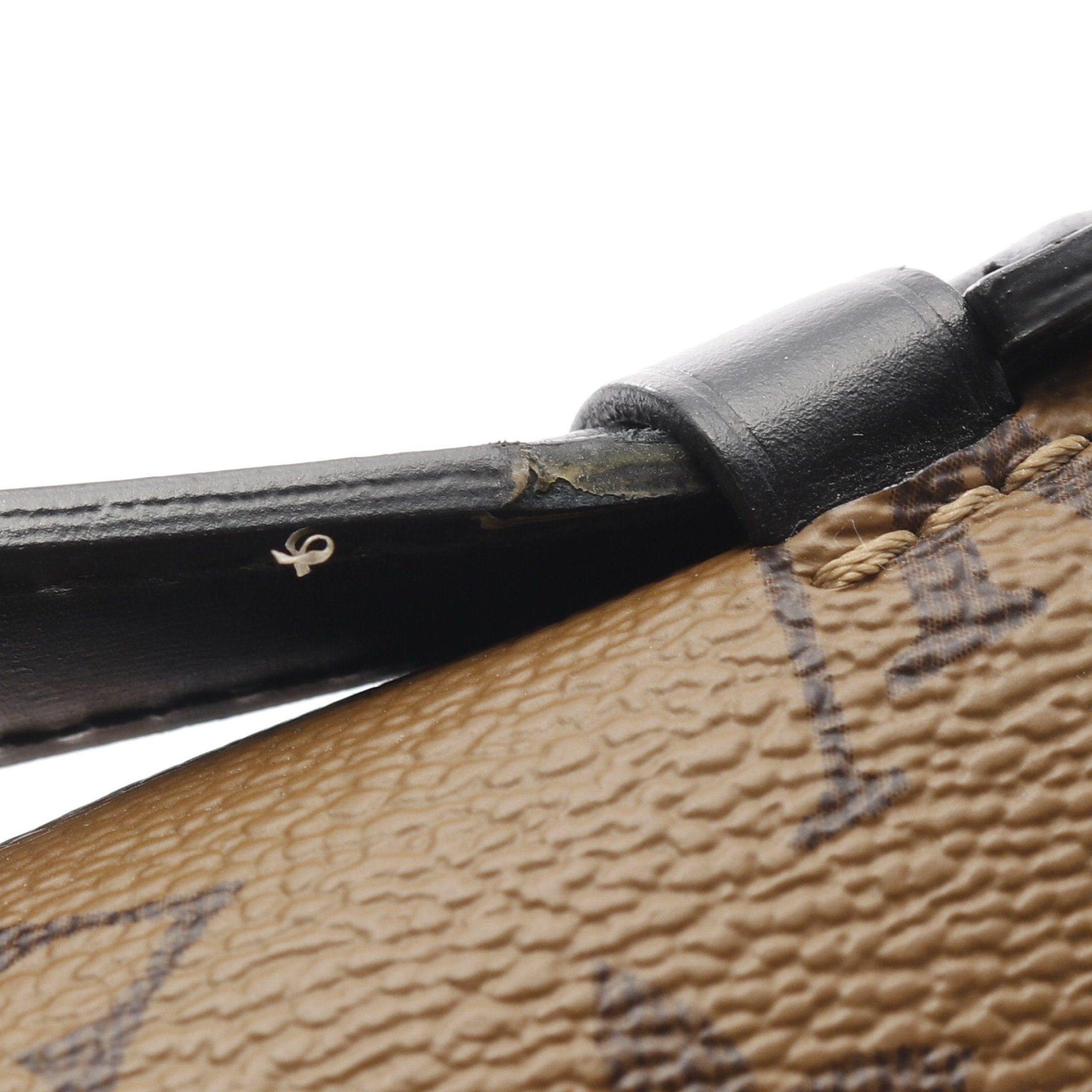 Louis Vuitton Louis Vuitton Pochette Metis Mm Monogram Reverse Handbag Leather Brown Black Size ONE SIZE - 10 Thumbnail