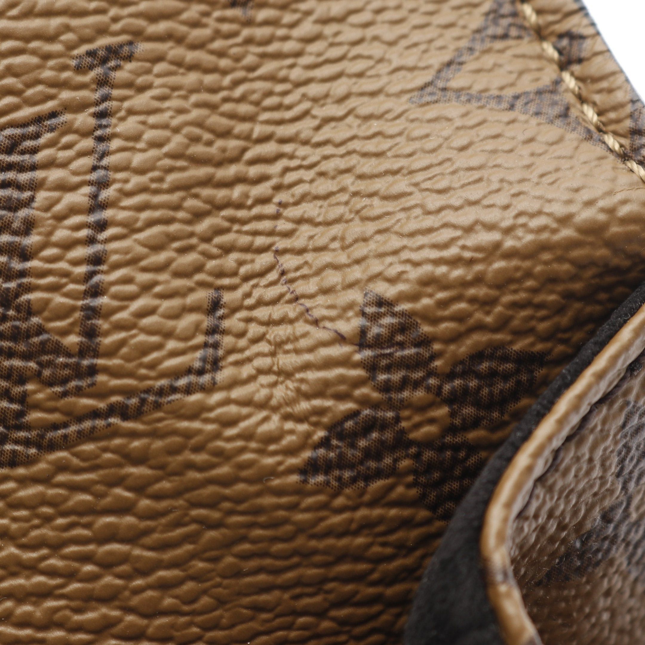 Louis Vuitton Louis Vuitton Pochette Metis Mm Monogram Reverse Handbag Leather Brown Black Size ONE SIZE - 9 Thumbnail
