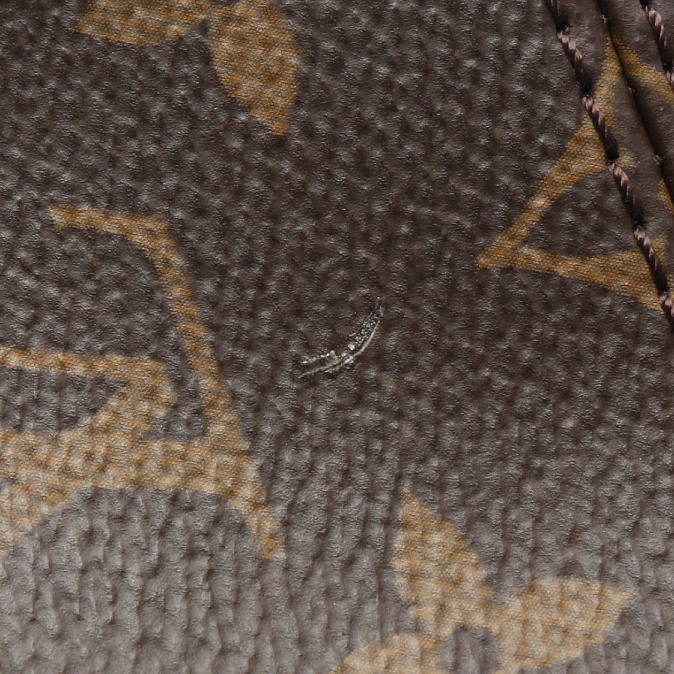 Louis Vuitton Louis Vuitton Passy Monogram Chain Shoulder Bag Leather Brown Black Size ONE SIZE - 7 Thumbnail