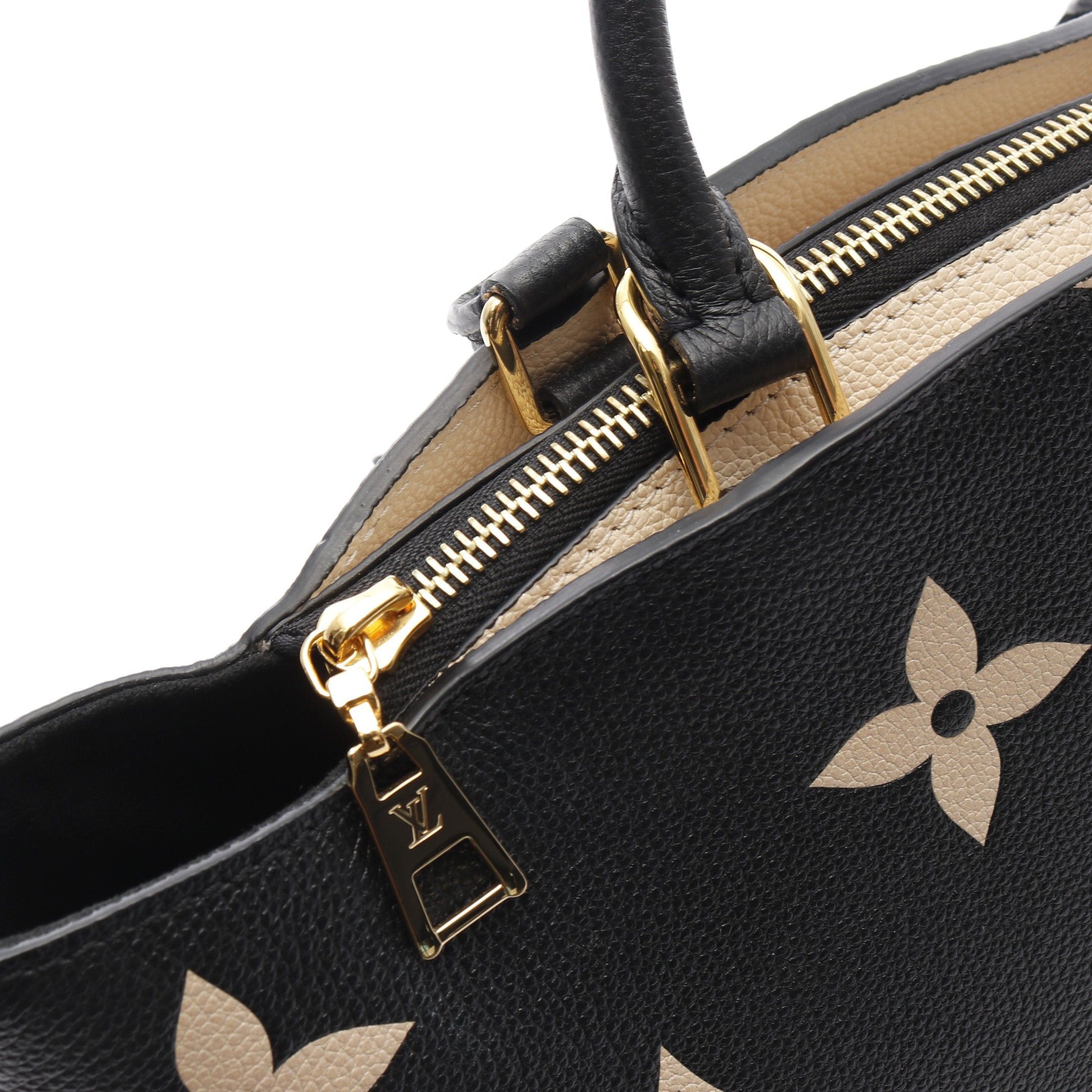 Louis Vuitton Louis Vuitton Petit Pare Pm Bicolor Monogram Empreinte Handbag Leather Black Beige Size ONE SIZE - 9 Thumbnail