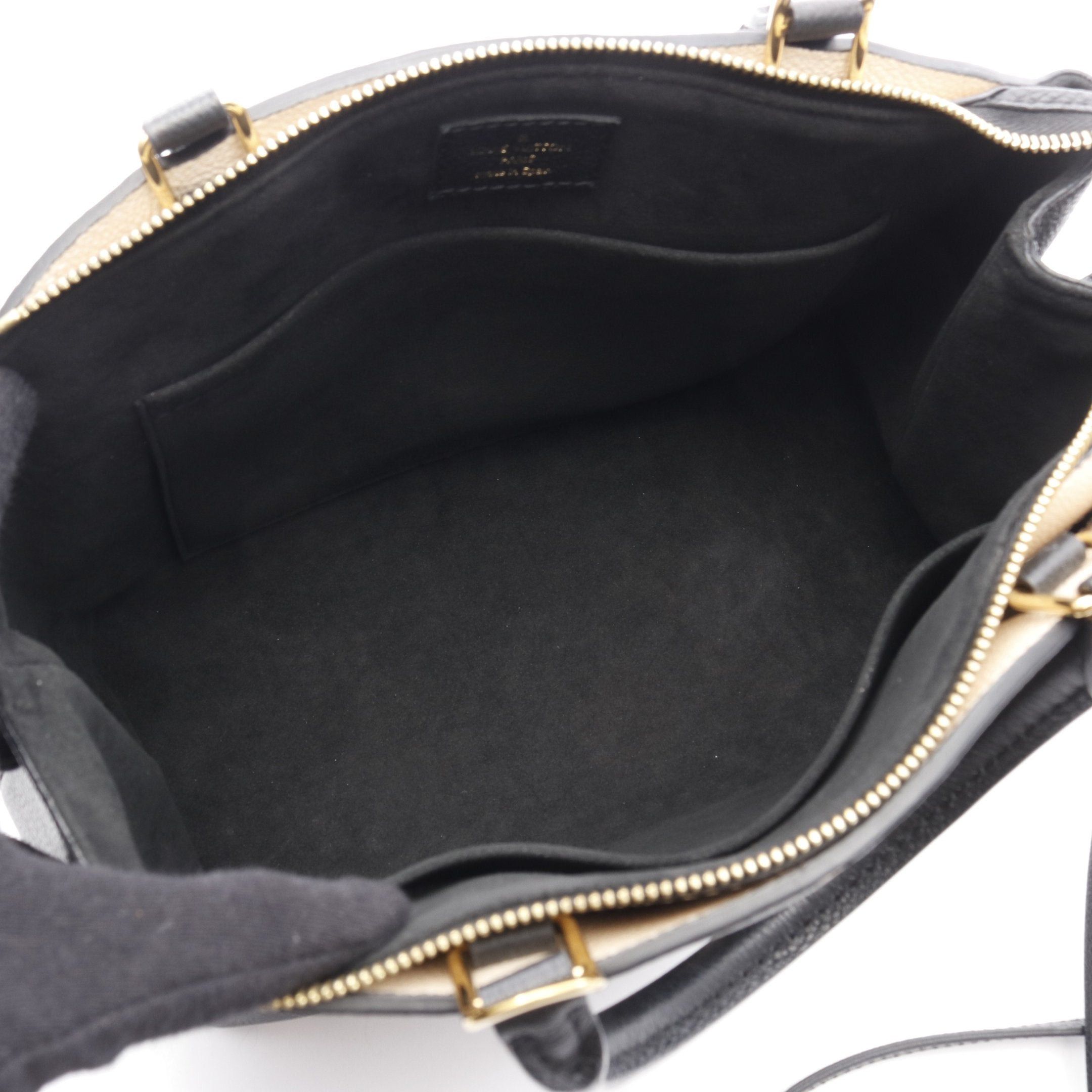 Louis Vuitton Louis Vuitton Petit Pare Pm Bicolor Monogram Empreinte Handbag Leather Black Beige Size ONE SIZE - 3 Thumbnail