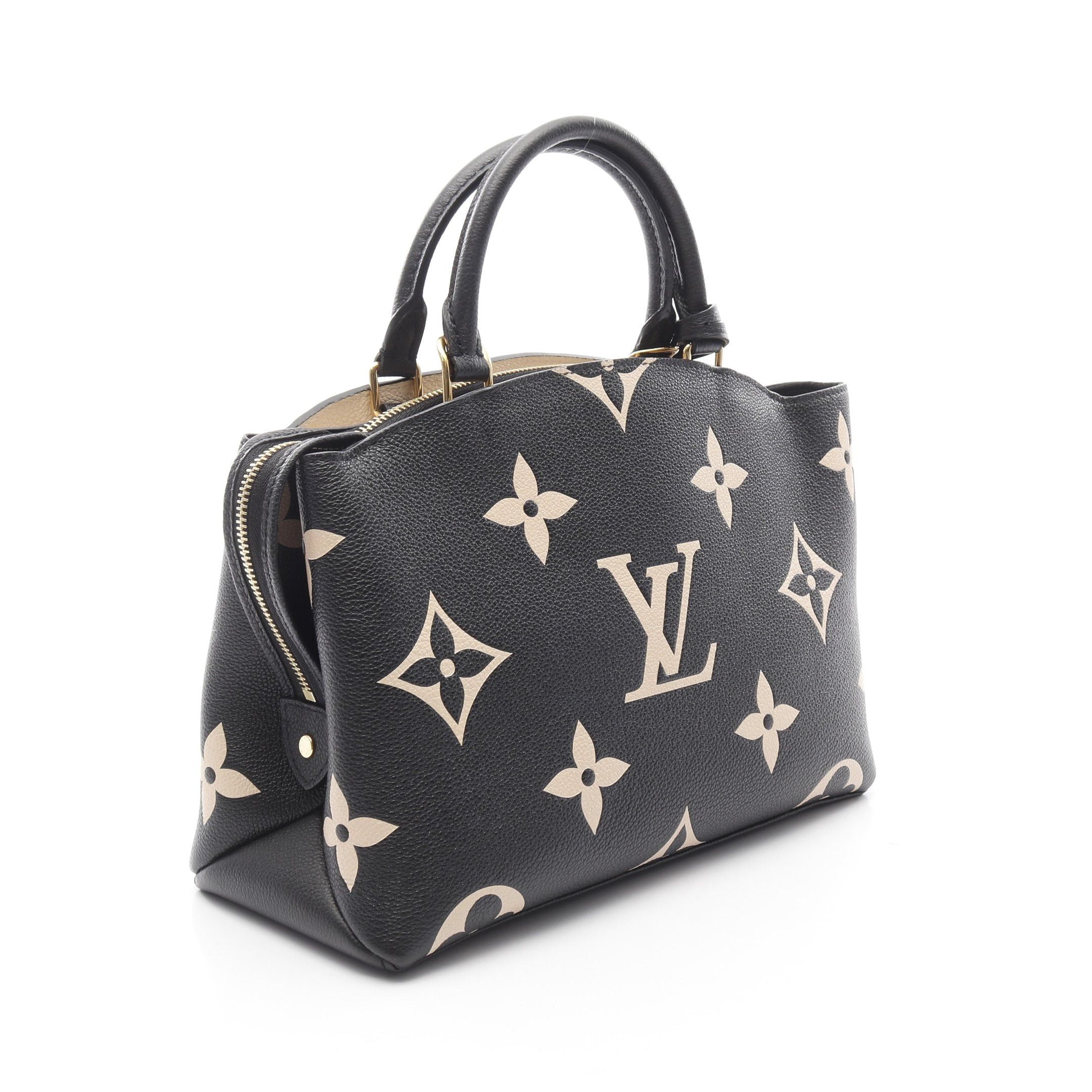 Louis Vuitton Louis Vuitton Petit Pare Pm Bicolor Monogram Empreinte Handbag Leather Black Beige Size ONE SIZE - 2 Thumbnail