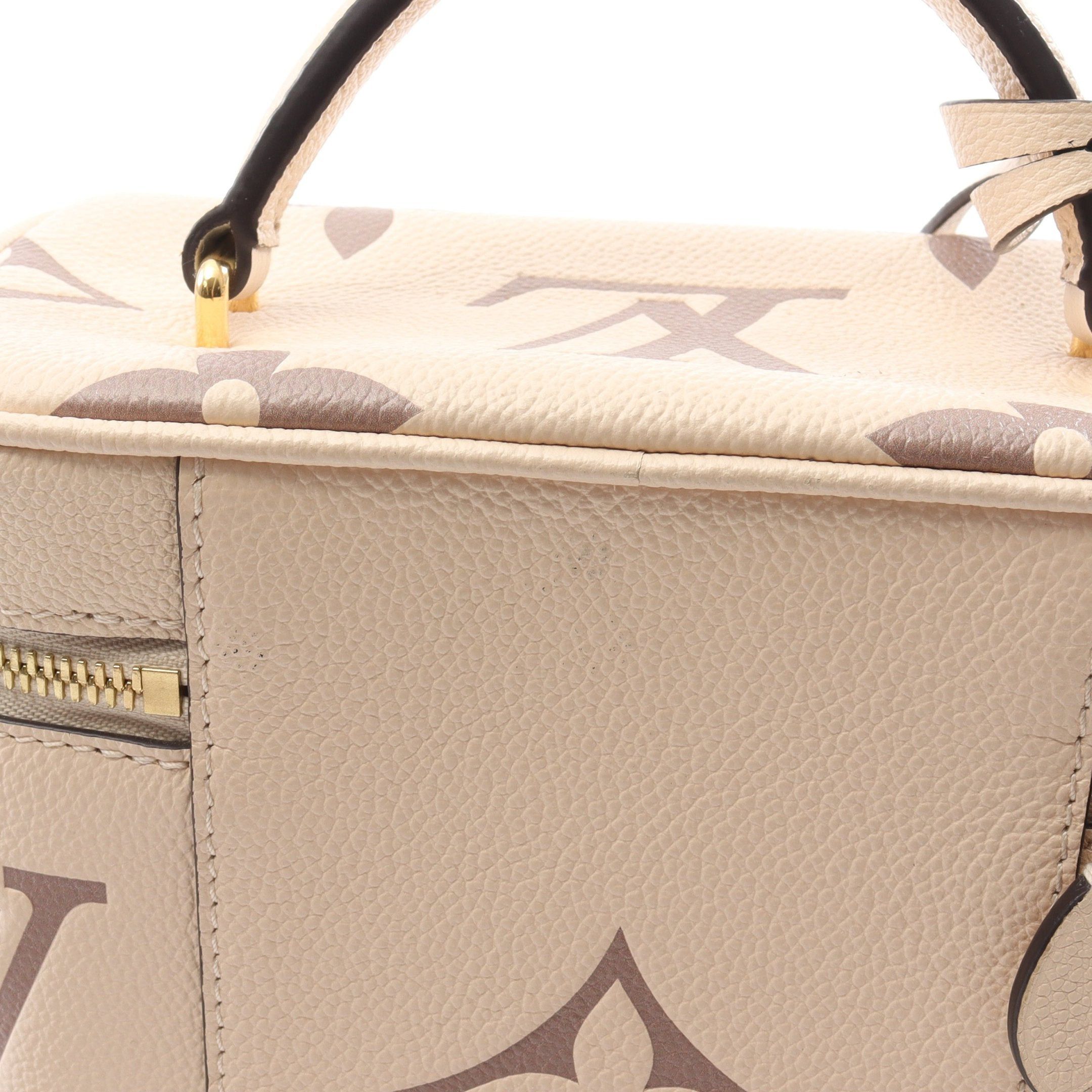 Louis Vuitton Louis Vuitton Vanity Pm Monogram Empreinte Claim Bois De Rose Handbag Bag Leather Beige Gray Brown Size ONE SIZE - 10 Thumbnail
