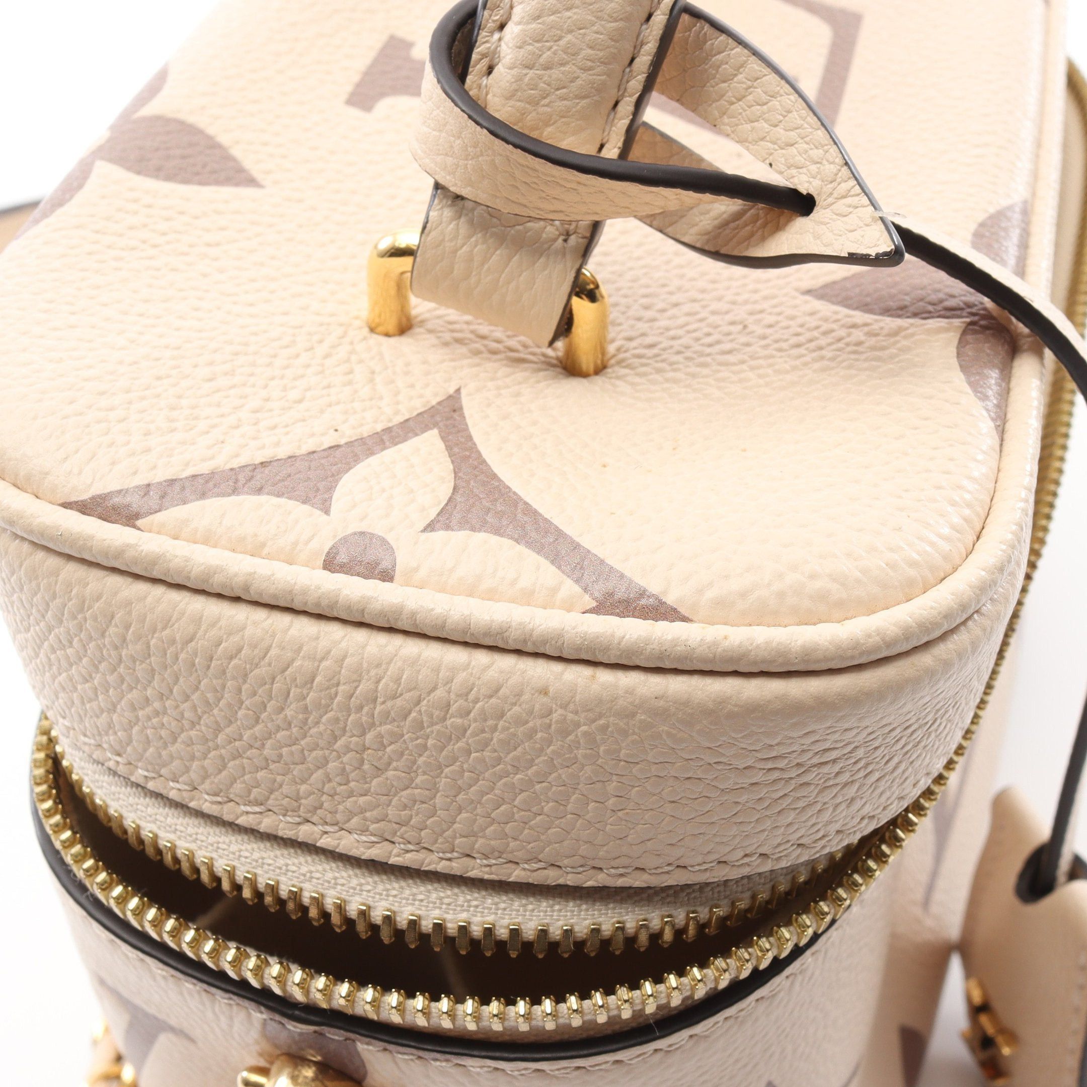 Louis Vuitton Louis Vuitton Vanity Pm Monogram Empreinte Claim Bois De Rose Handbag Bag Leather Beige Gray Brown Size ONE SIZE - 9 Thumbnail