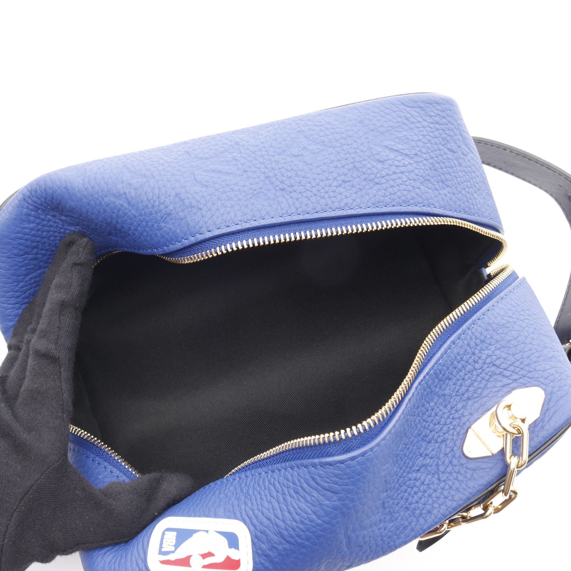 Louis Vuitton Louis Vuitton Louis Vuitton X Nba Cloakroom Dopp Kit Monogram Embossed Second Bag Handbag Leather Blue Multicolor Size ONE SIZE - 3 Thumbnail