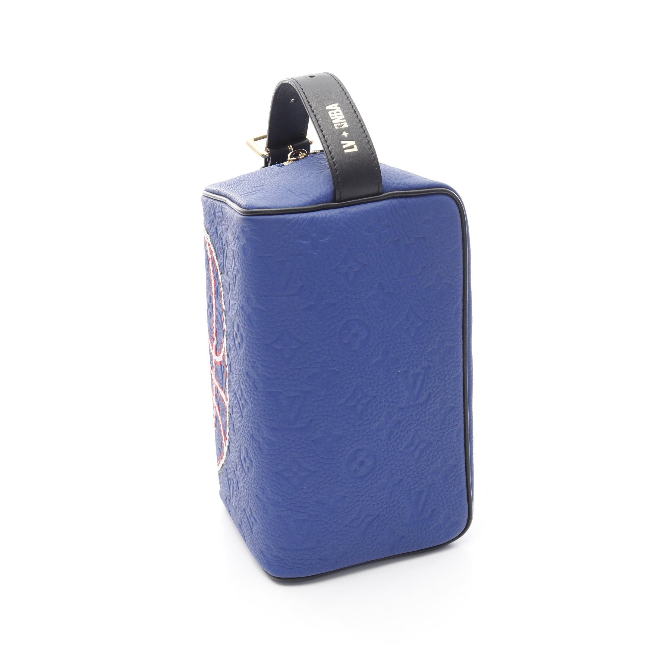 Louis Vuitton Louis Vuitton Louis Vuitton X Nba Cloakroom Dopp Kit Monogram Embossed Second Bag Handbag Leather Blue Multicolor Size ONE SIZE - 8 Thumbnail