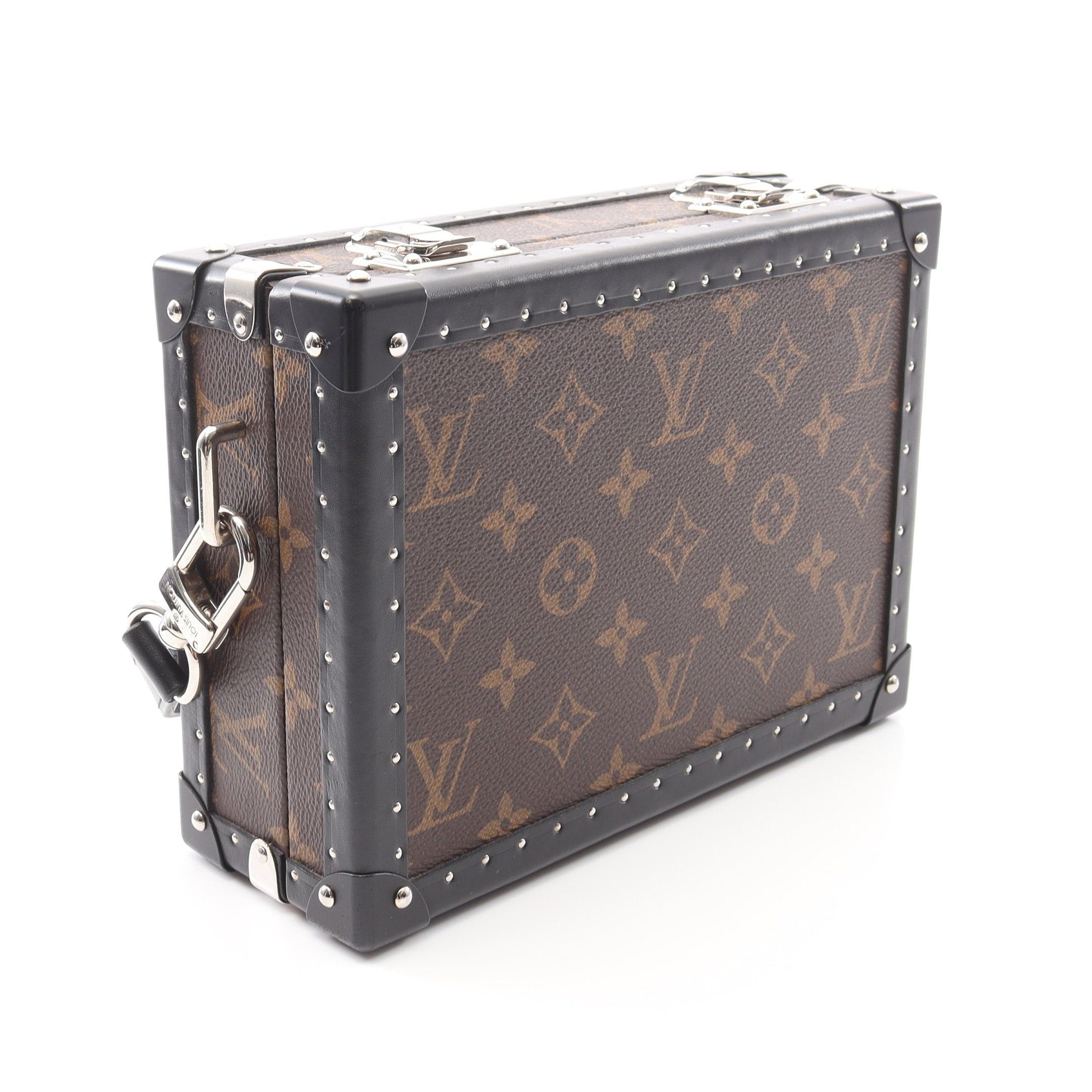 Louis Vuitton Louis Vuitton Clutch Box Monogram Macassar Shoulder Bag Leather Brown Black Size ONE SIZE - 2 Thumbnail