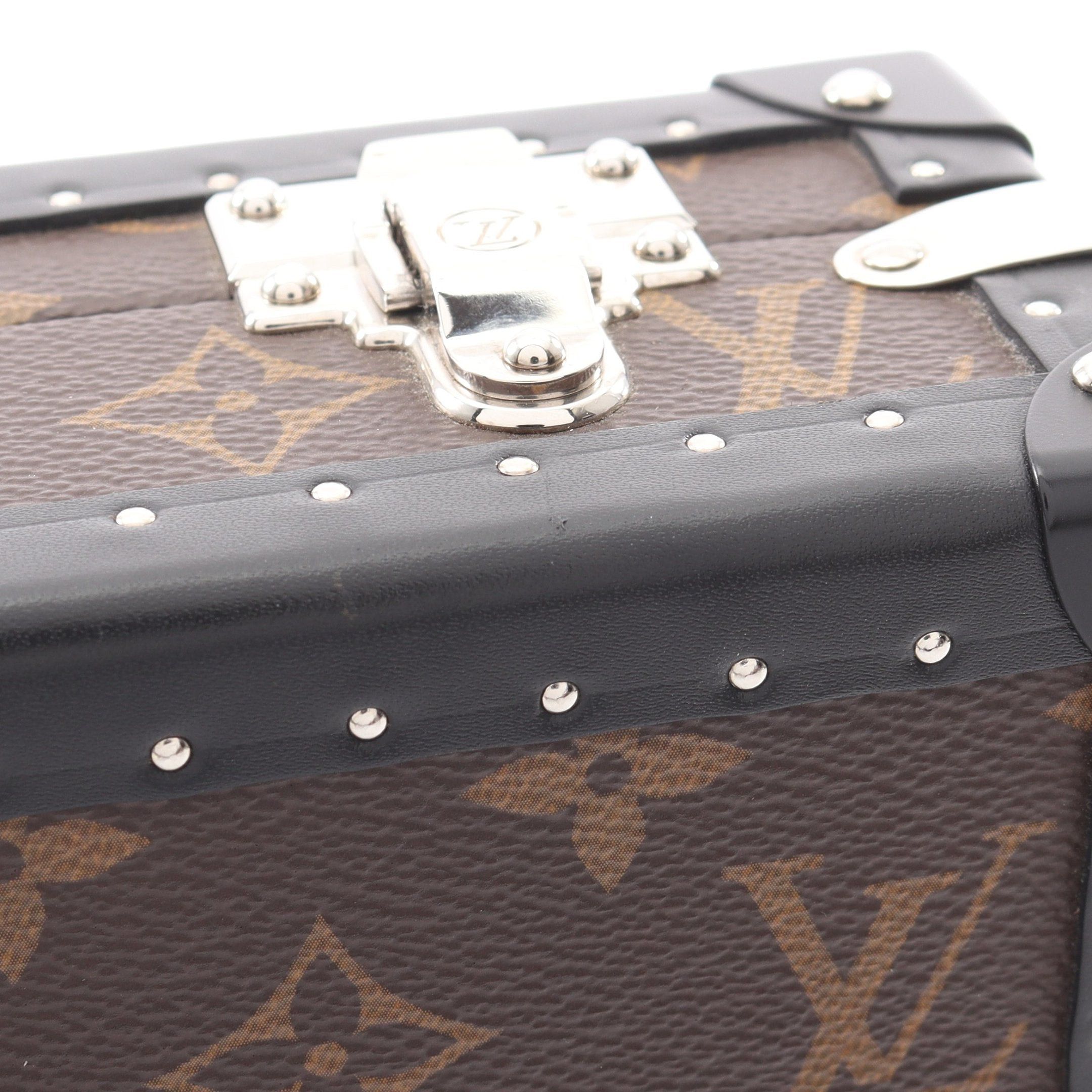 Louis Vuitton Louis Vuitton Clutch Box Monogram Macassar Shoulder Bag Leather Brown Black Size ONE SIZE - 11 Thumbnail