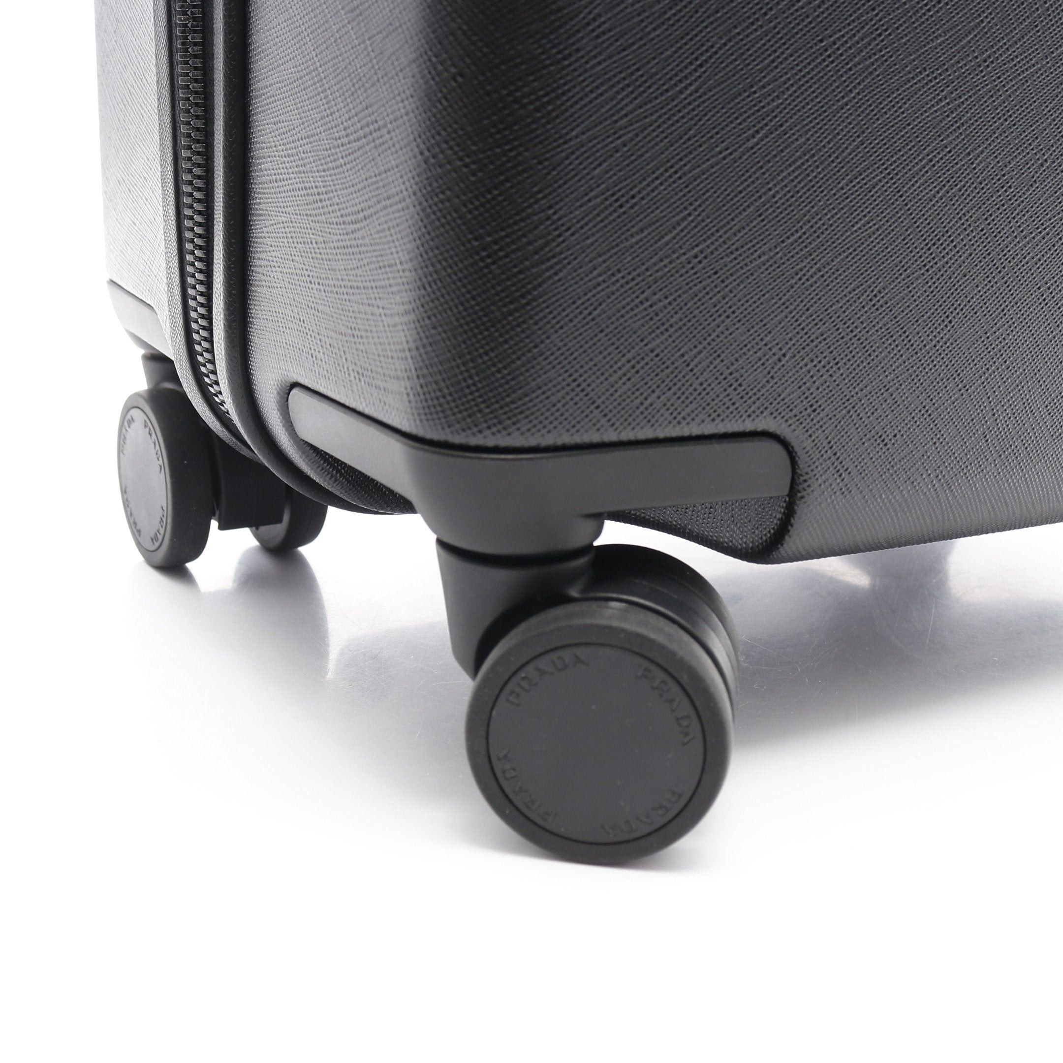 Prada Prada Policarbonato Trolley Polycarbonate Carry Case Suitcase Saffiano Leather Black Prada Logo Plate Size ONE SIZE - 10 Thumbnail