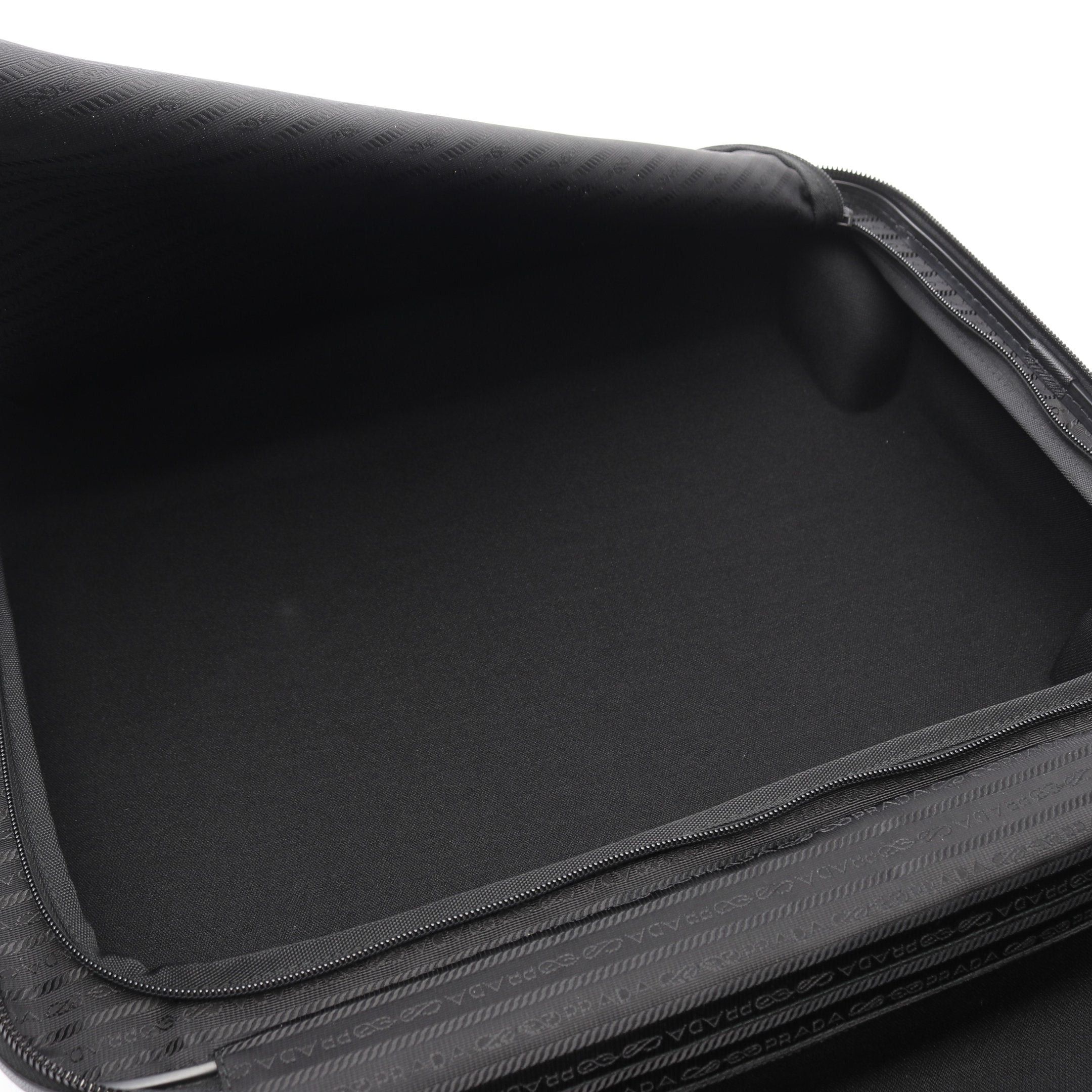 Prada Prada Policarbonato Trolley Polycarbonate Carry Case Suitcase Saffiano Leather Black Prada Logo Plate Size ONE SIZE - 4 Thumbnail