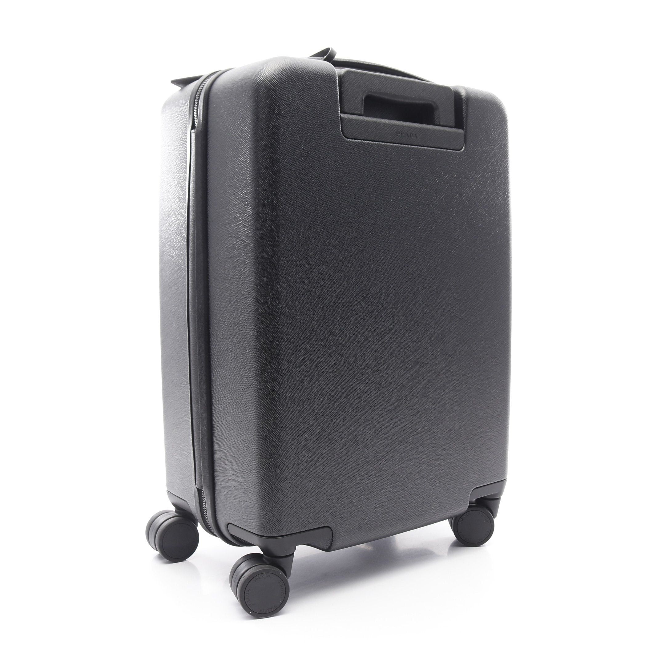 Prada Prada Policarbonato Trolley Polycarbonate Carry Case Suitcase Saffiano Leather Black Prada Logo Plate Size ONE SIZE - 2 Thumbnail