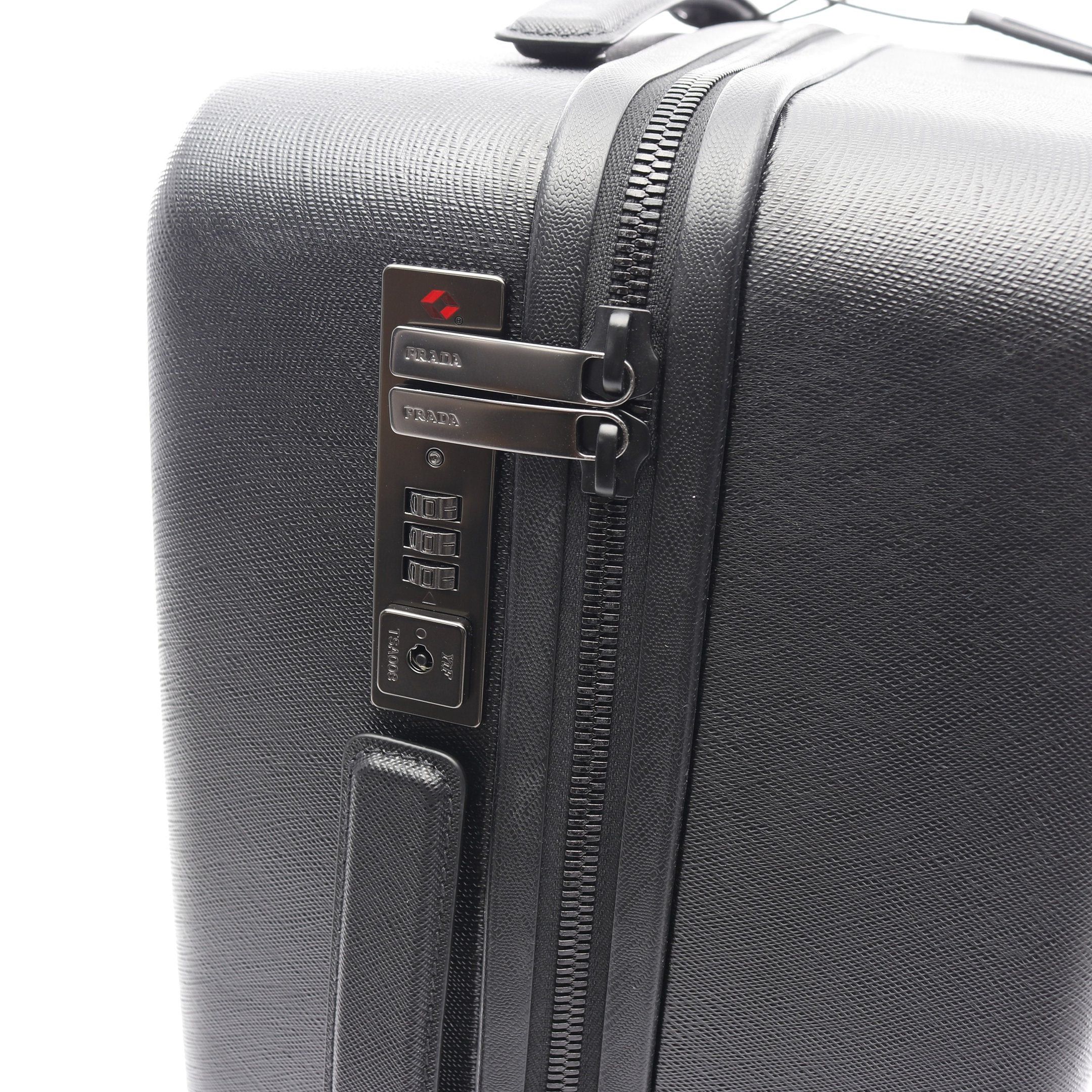 Prada Prada Policarbonato Trolley Polycarbonate Carry Case Suitcase Saffiano Leather Black Prada Logo Plate Size ONE SIZE - 9 Thumbnail