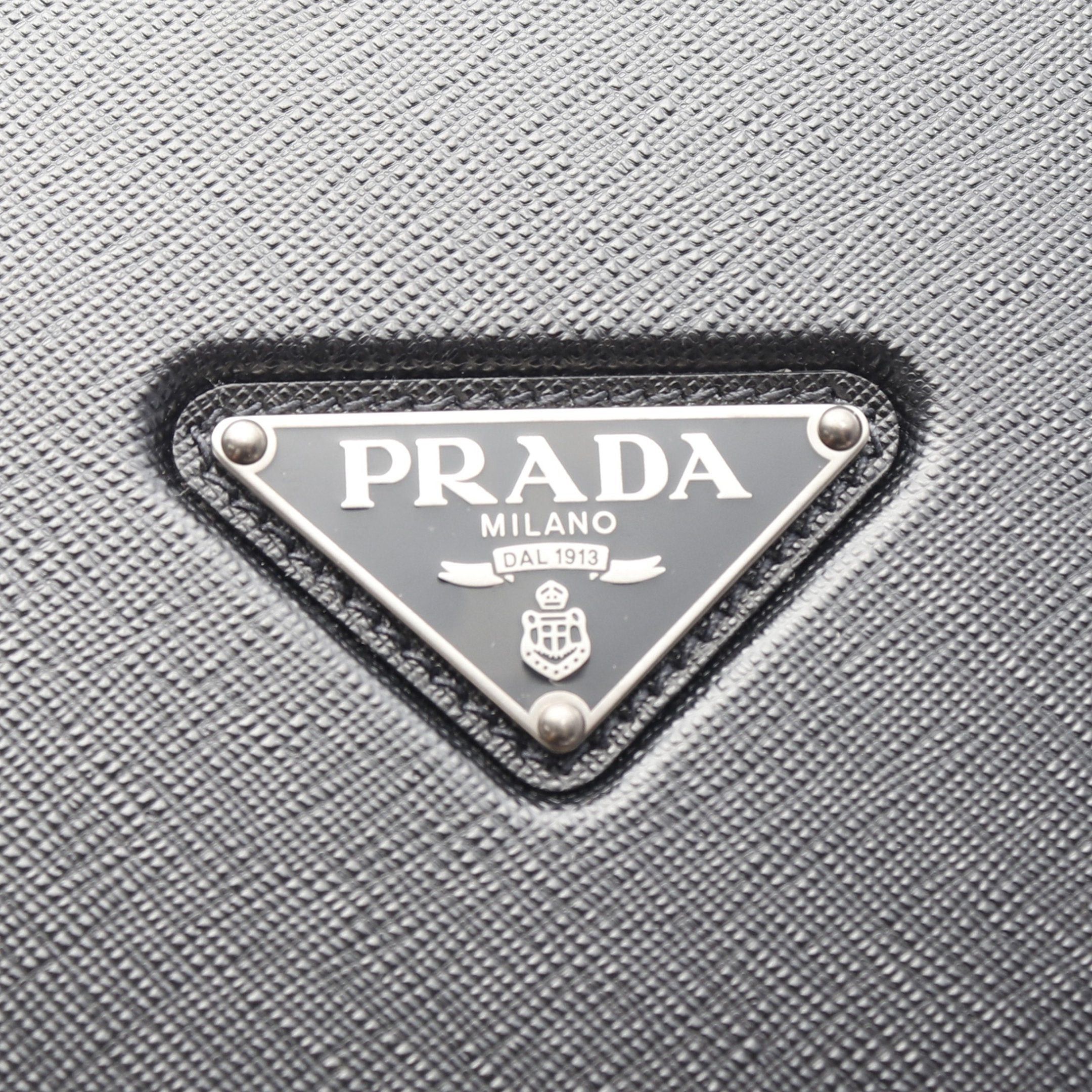 Prada Prada Policarbonato Trolley Polycarbonate Carry Case Suitcase Saffiano Leather Black Prada Logo Plate Size ONE SIZE - 5 Thumbnail