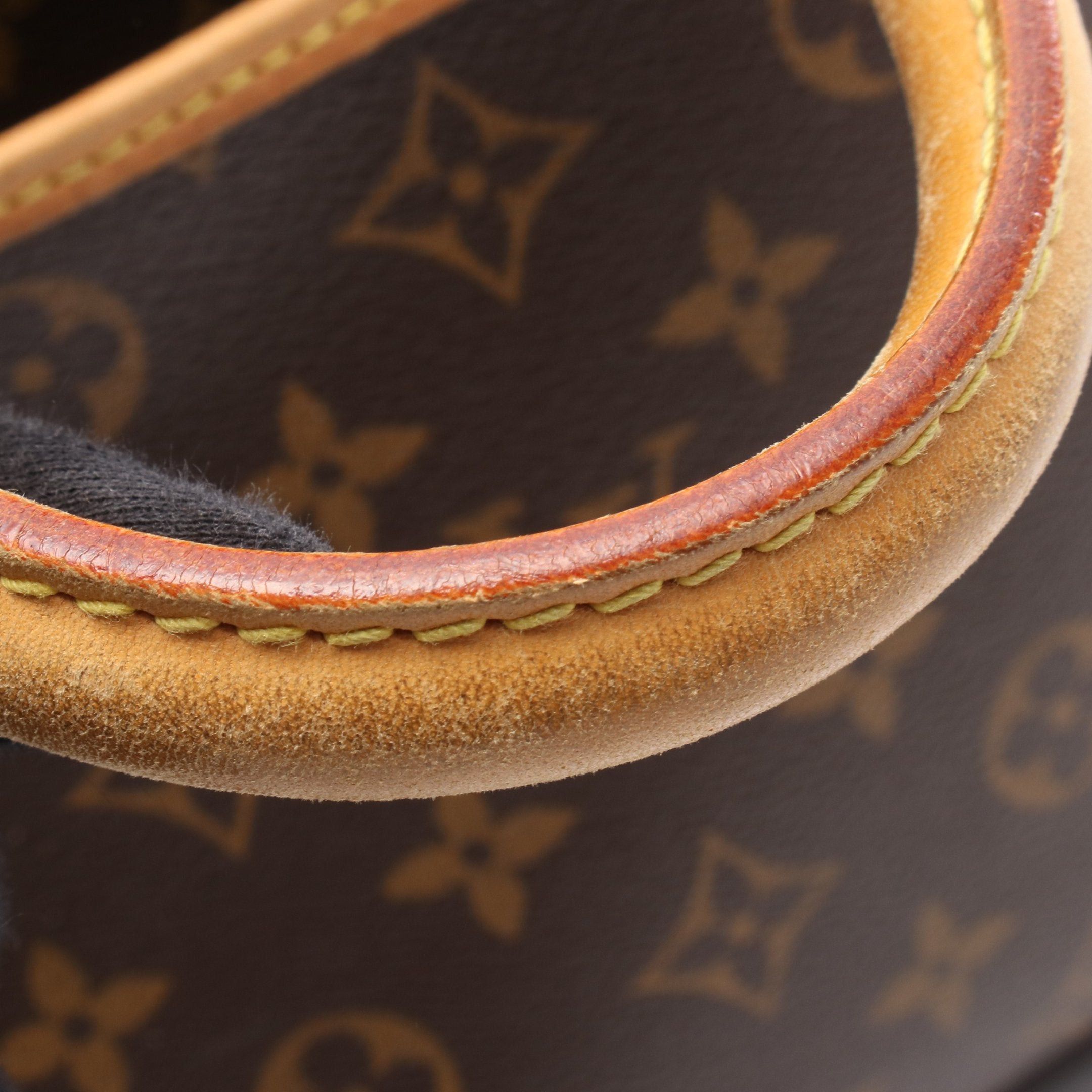 Louis Vuitton Louis Vuitton Deauville Bowling Vanity Monogram Handbag Leather Brown Size ONE SIZE - 11 Thumbnail