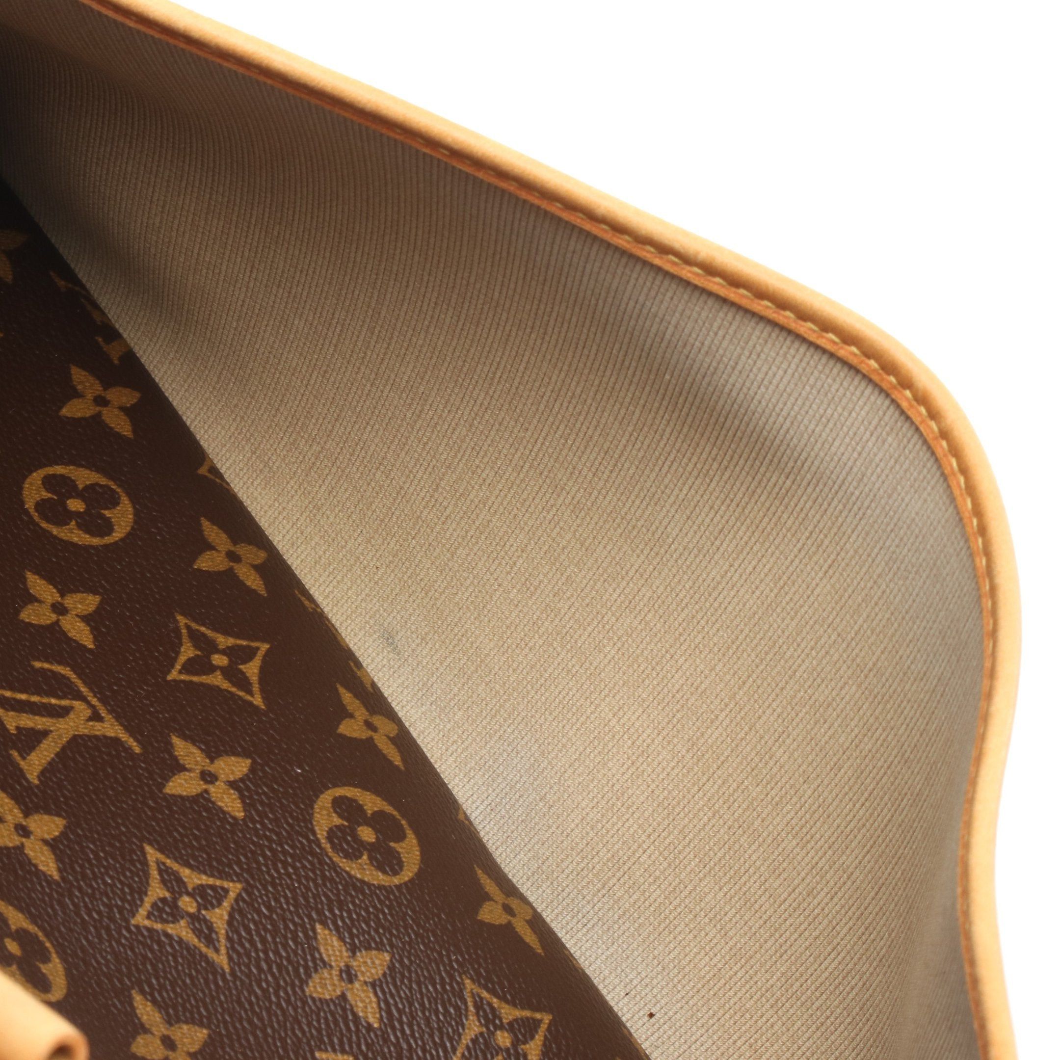 Louis Vuitton Louis Vuitton Deauville Bowling Vanity Monogram Handbag Leather Brown Size ONE SIZE - 10 Thumbnail