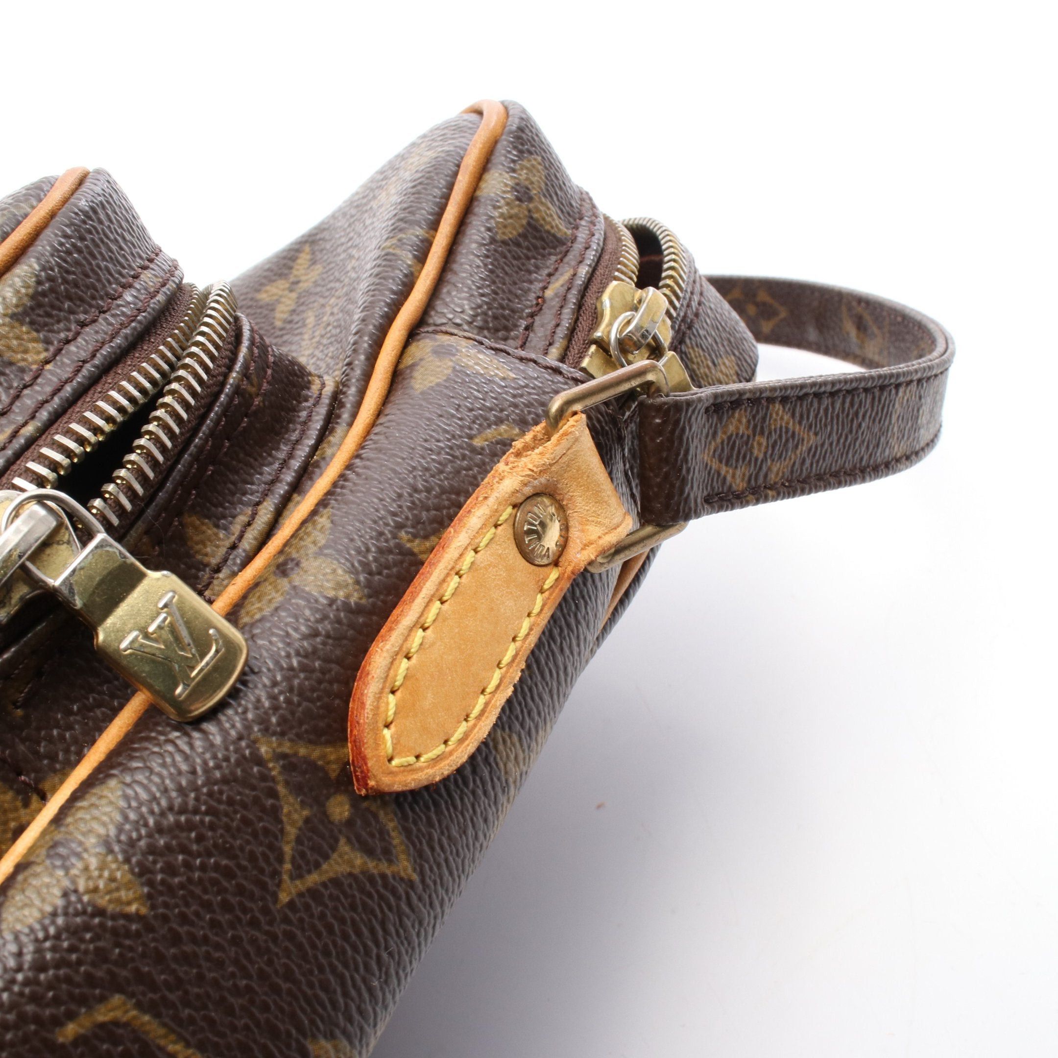 Louis Vuitton Louis Vuitton Amazon Monogram Shoulder Bag Leather Brown Size ONE SIZE - 8 Thumbnail