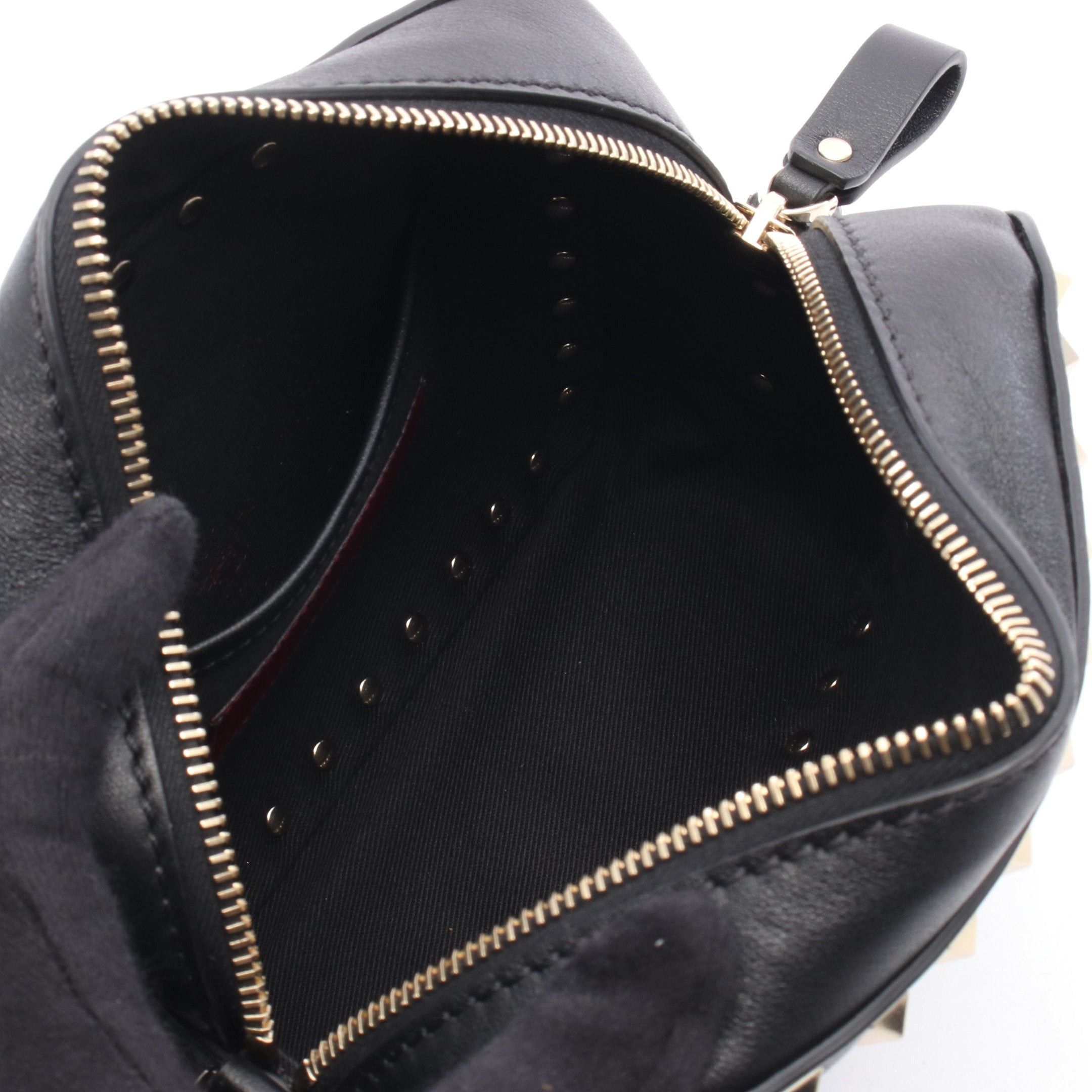 Valentino Valentino Rockstud Shoulder Bag Leather Black Size ONE SIZE - 3 Thumbnail
