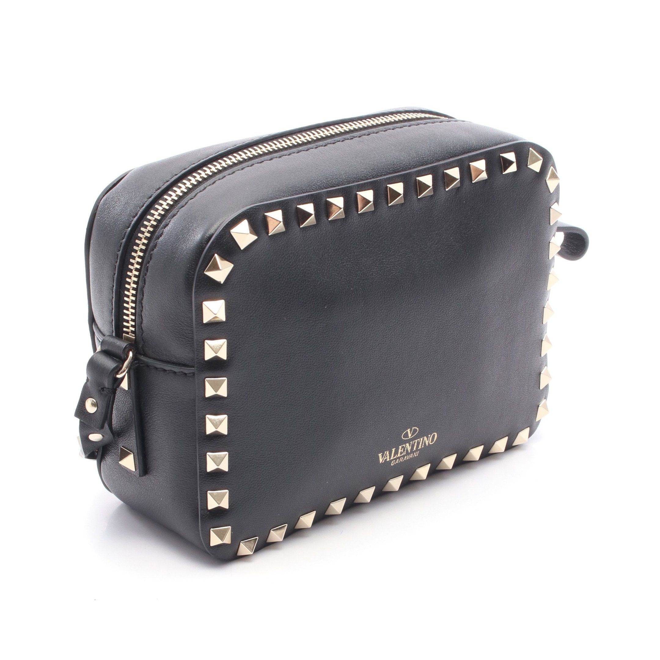 Valentino Valentino Rockstud Shoulder Bag Leather Black Size ONE SIZE - 2 Thumbnail