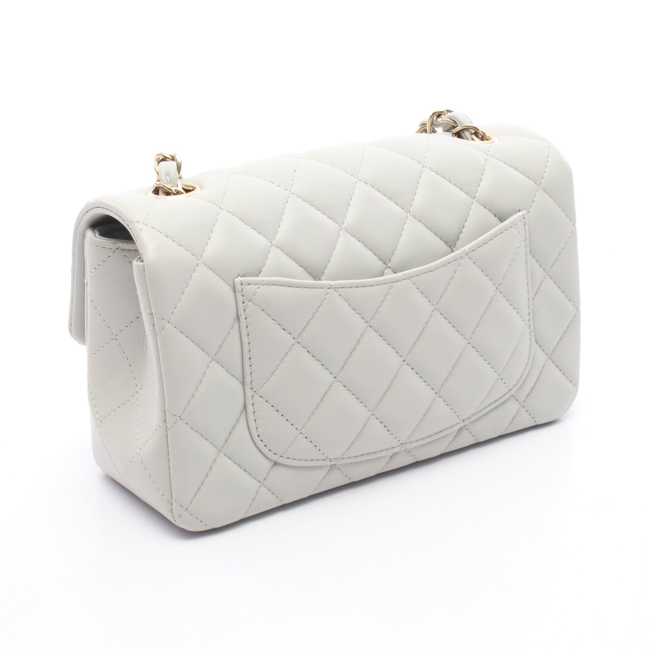 Chanel Chanel Mini Matelasse 20 Chain Shoulder Bag Leather Light Blue Gold Hardware Size ONE SIZE - 2 Thumbnail