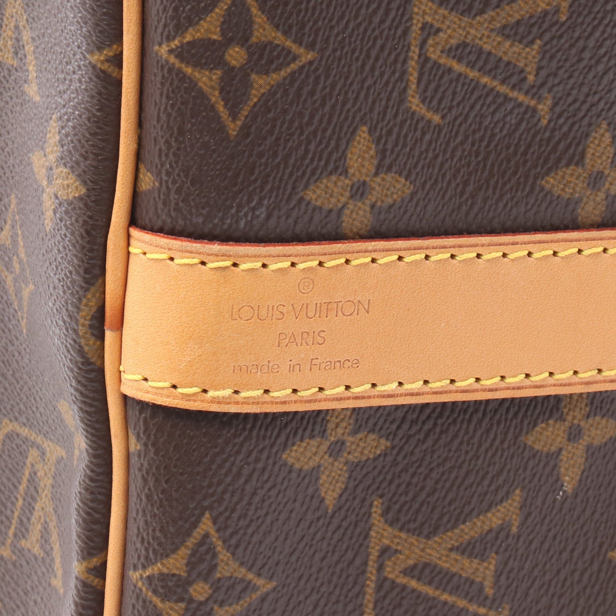 Louis Vuitton Louis Vuitton Keepall 45 Monogram Boston Bag Leather Brown Size ONE SIZE - 4 Thumbnail