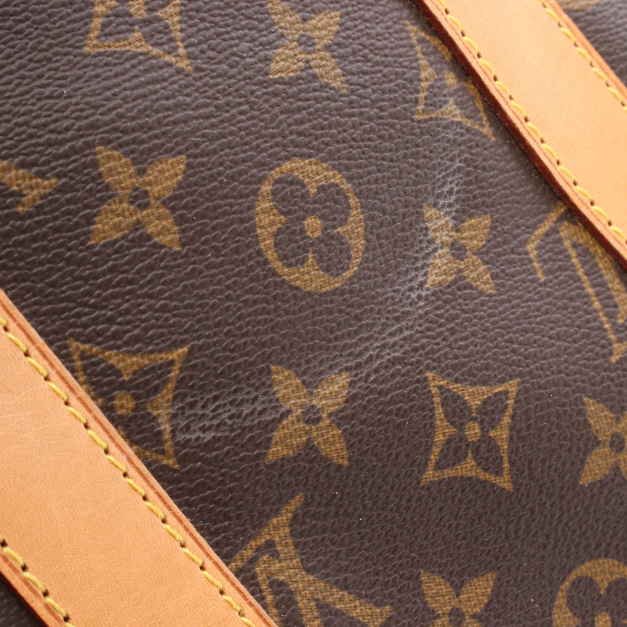 Louis Vuitton Louis Vuitton Keepall 45 Monogram Boston Bag Leather Brown Size ONE SIZE - 11 Thumbnail