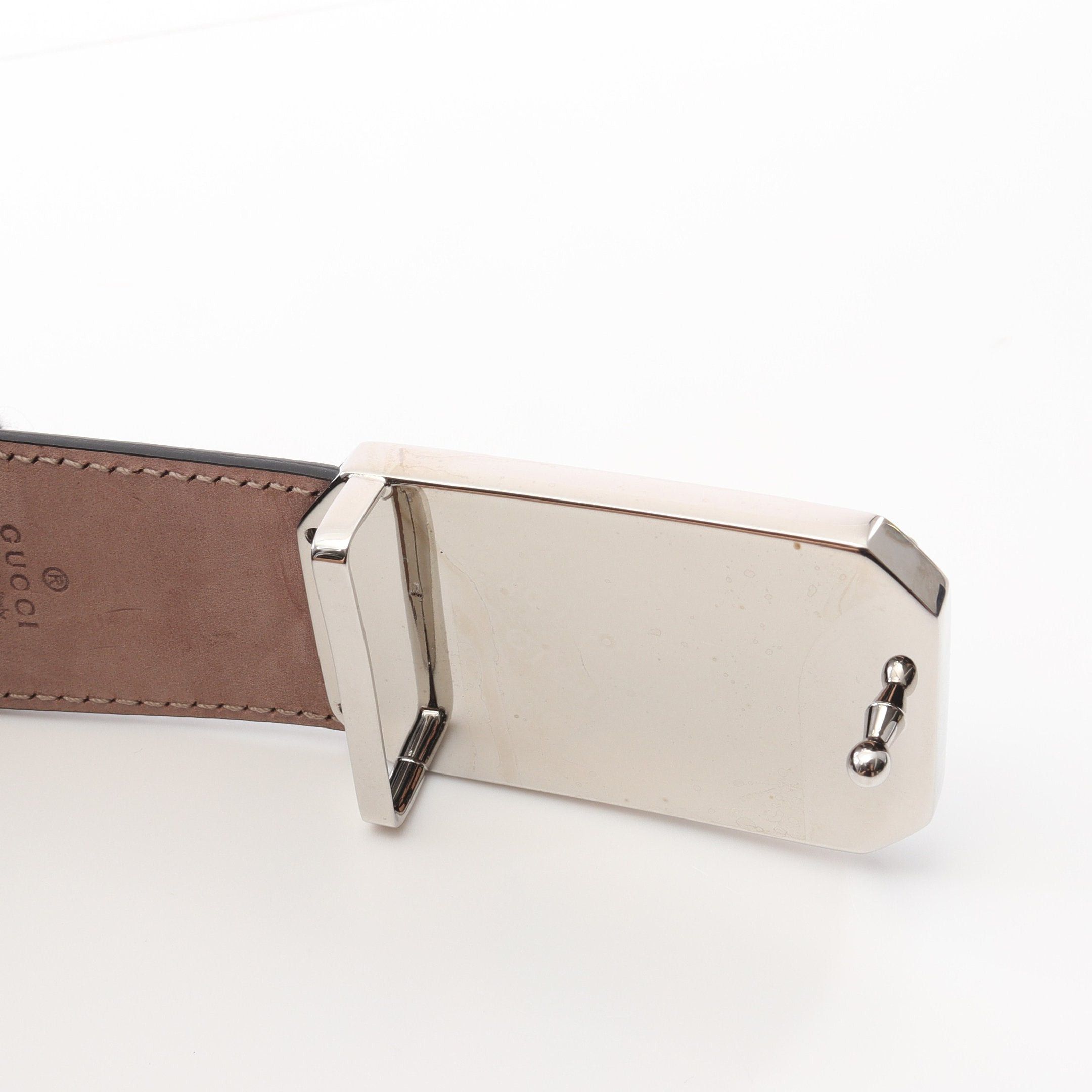 Gucci Gucci Gucci Sima Belt Leather Black Size ONE SIZE - 5 Thumbnail
