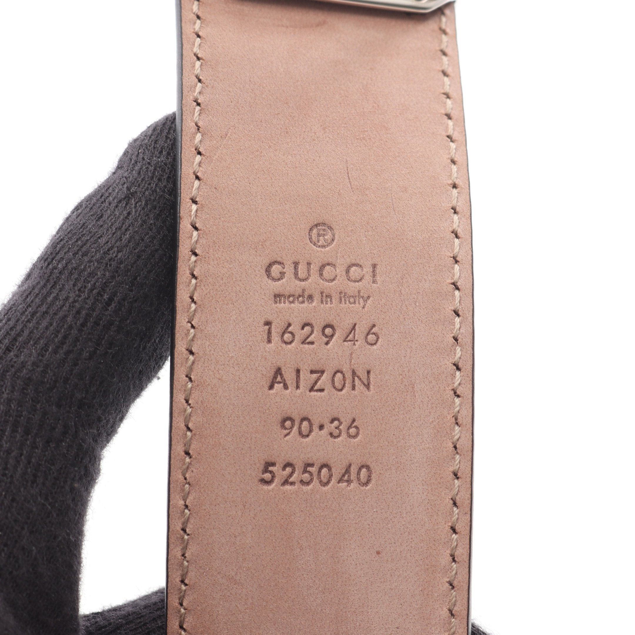 Gucci Gucci Gucci Sima Belt Leather Black Size ONE SIZE - 4 Thumbnail