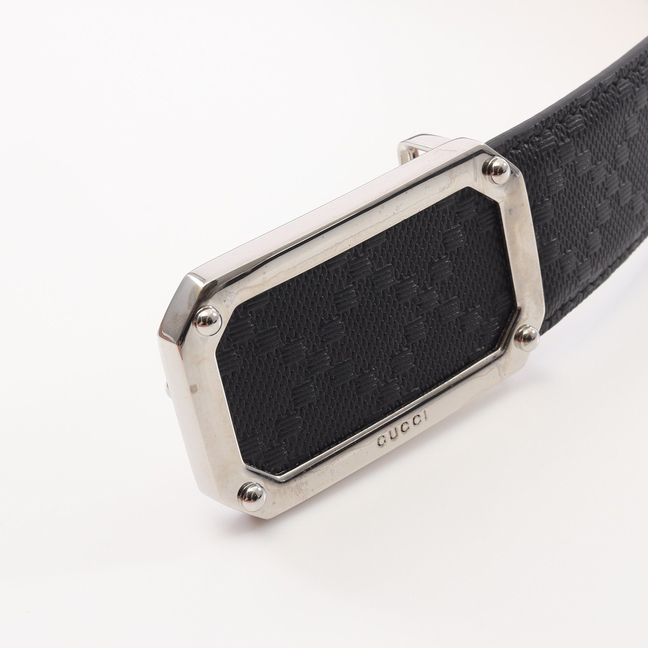 Gucci Gucci Gucci Sima Belt Leather Black Size ONE SIZE - 6 Thumbnail