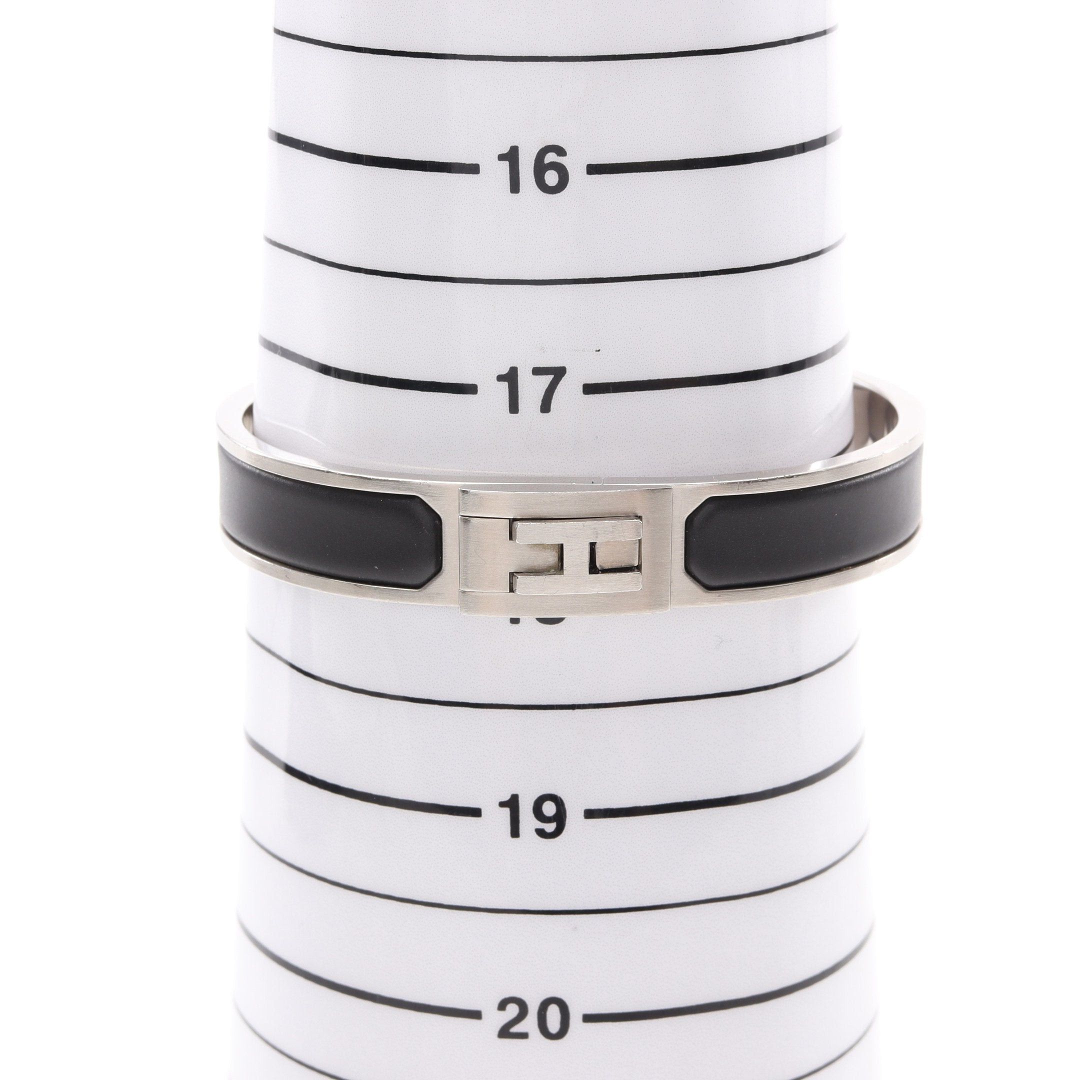 Hermes Hermes Jet Bracelet Bangle Silver Black Size ONE SIZE - 5 Thumbnail