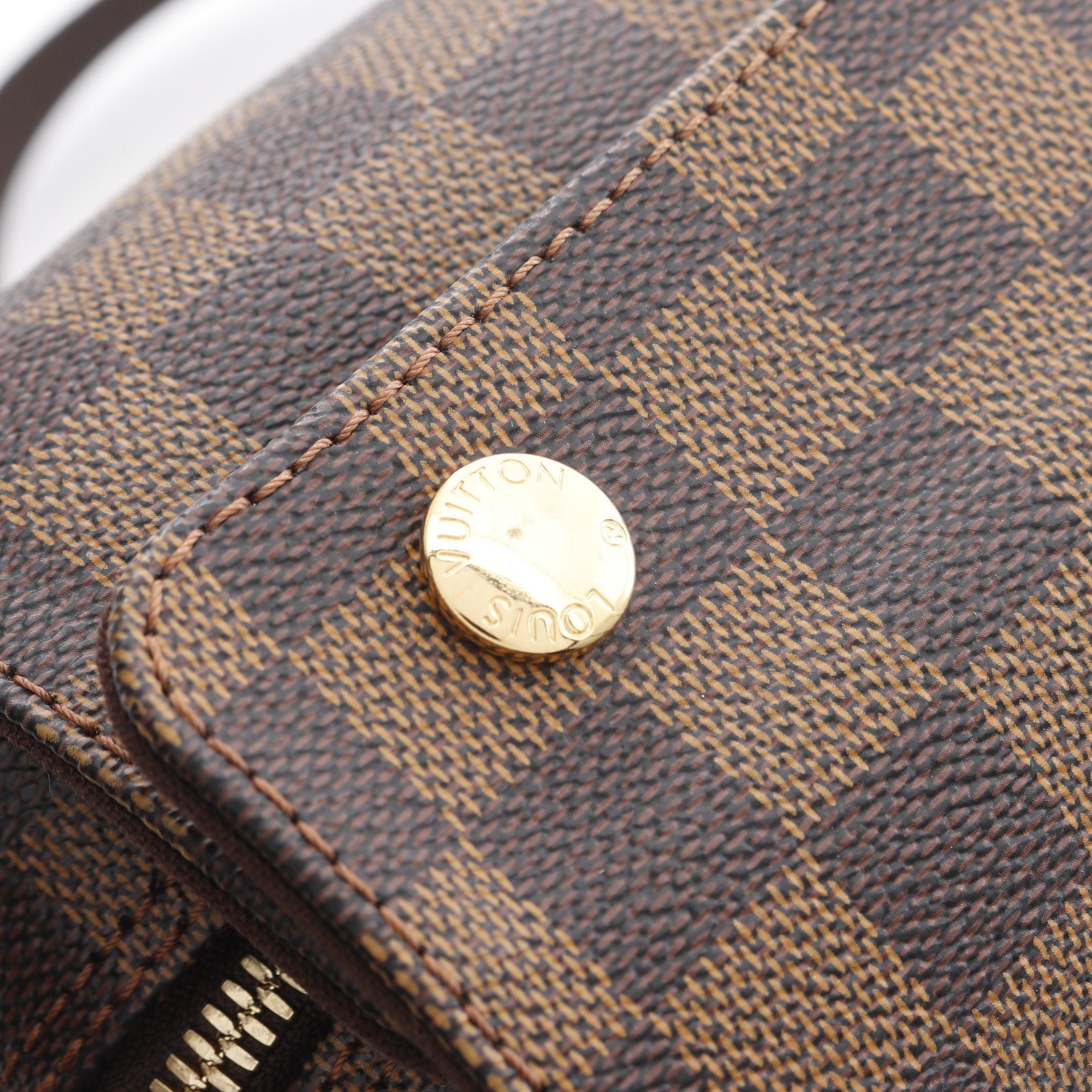 Louis Vuitton Louis Vuitton Naviglio Damier Ebene Shoulder Bag Leather Brown Size ONE SIZE - 6 Thumbnail