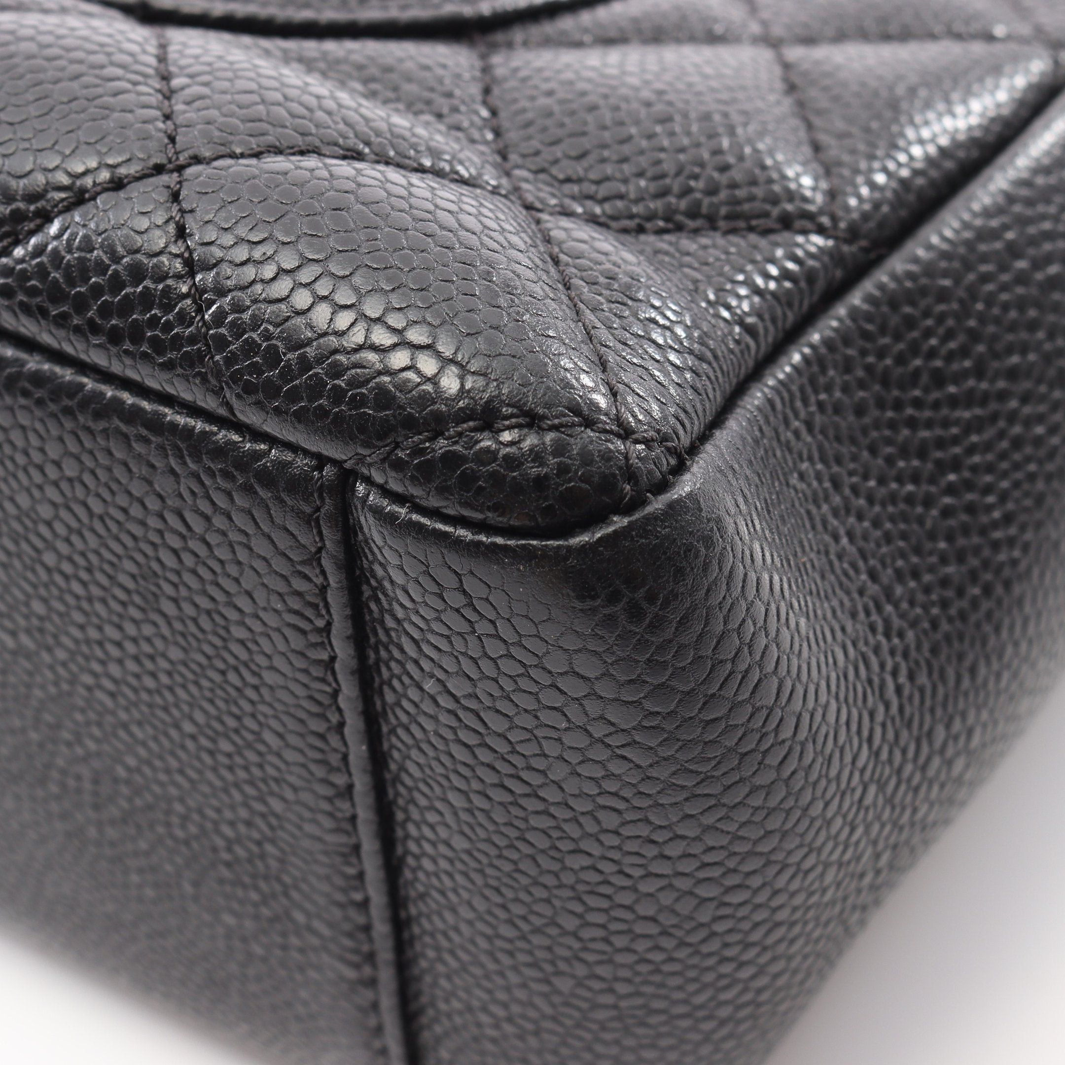 Chanel Chanel Matelasse Pst Chain Shoulder Bag Tote Caviar Skin Black Gold Hardware Size ONE SIZE - 8 Thumbnail