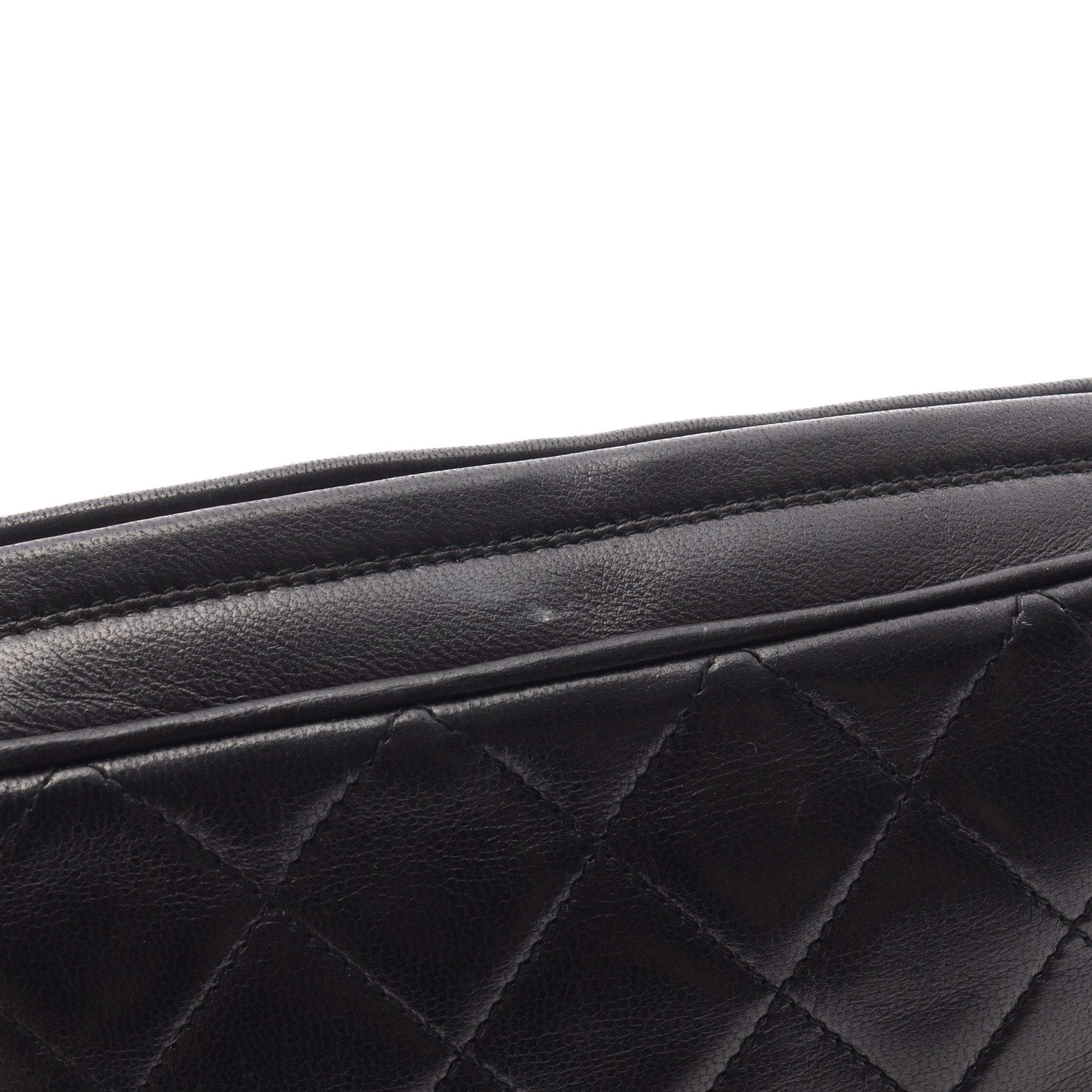 Chanel Chanel Matelasse Fringe Chain Shoulder Bag Lambskin Black Gold Hardware Size ONE SIZE - 6 Thumbnail